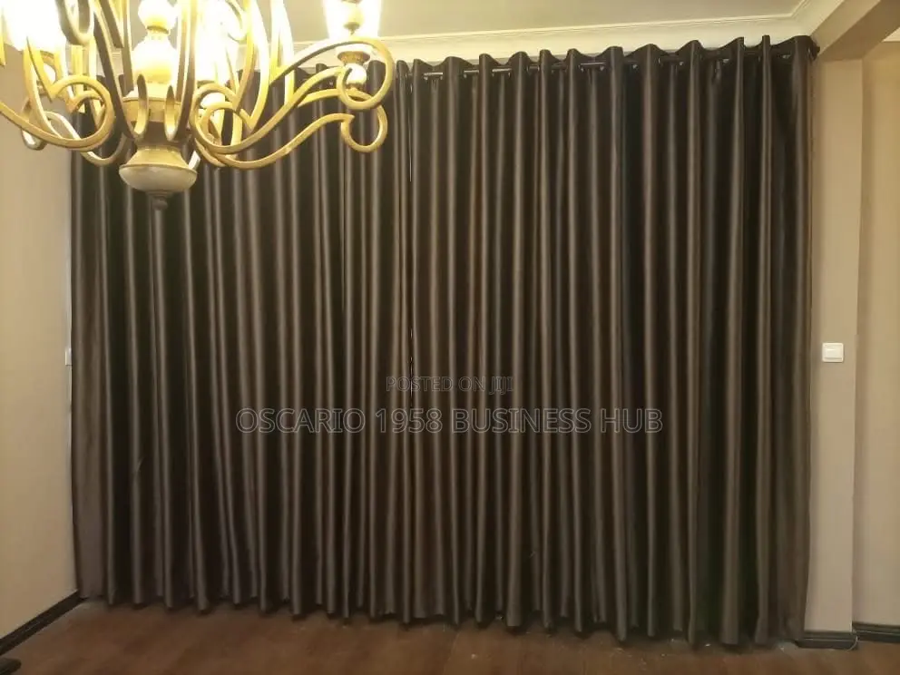 Neatly Designed and Installed Curtains