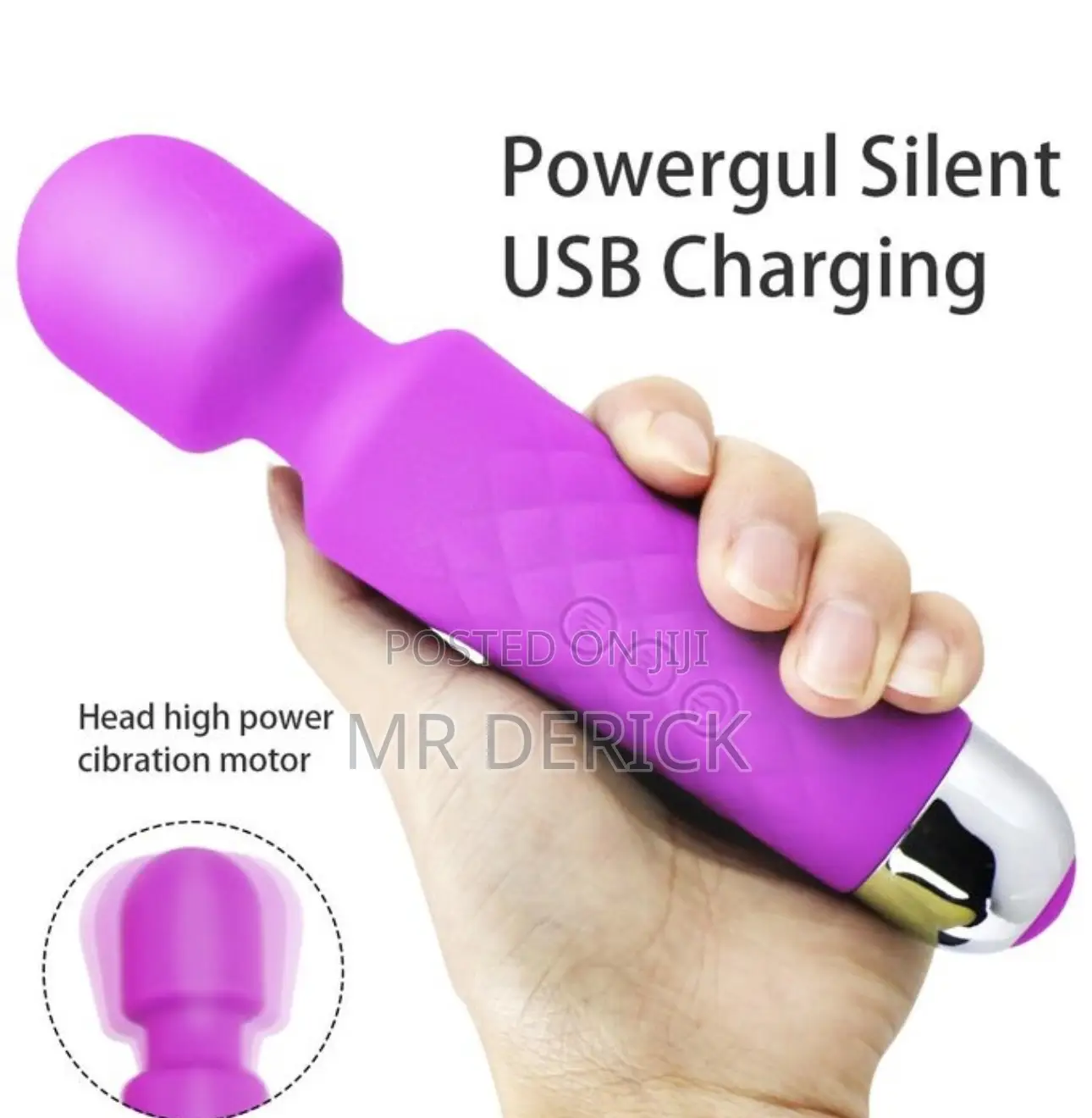 Av Wand 8 Speeds 20 Vibrating Dildo Vibrator - Purple