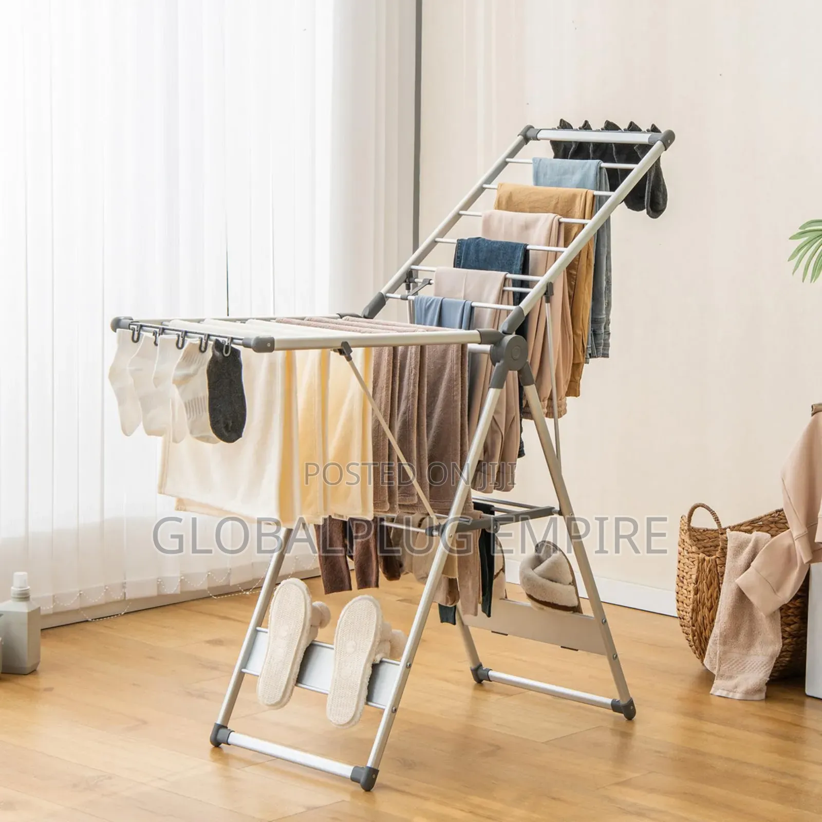 Foldable Clothes Drying Rack Space-Saving Perfect for All Seasons!