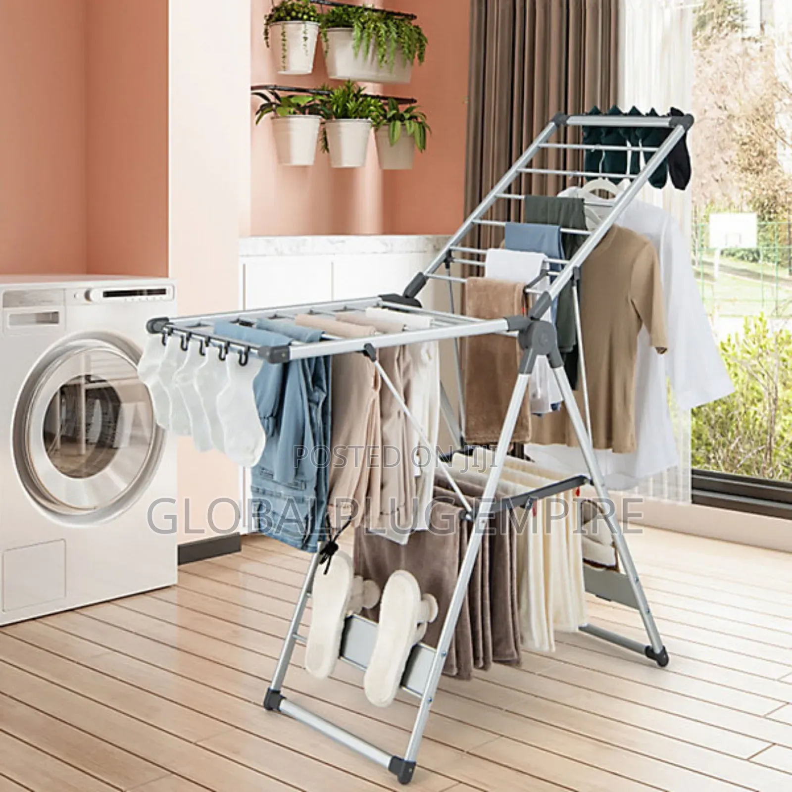 Foldable Clothes Drying Rack Space-Saving Perfect for All Seasons!