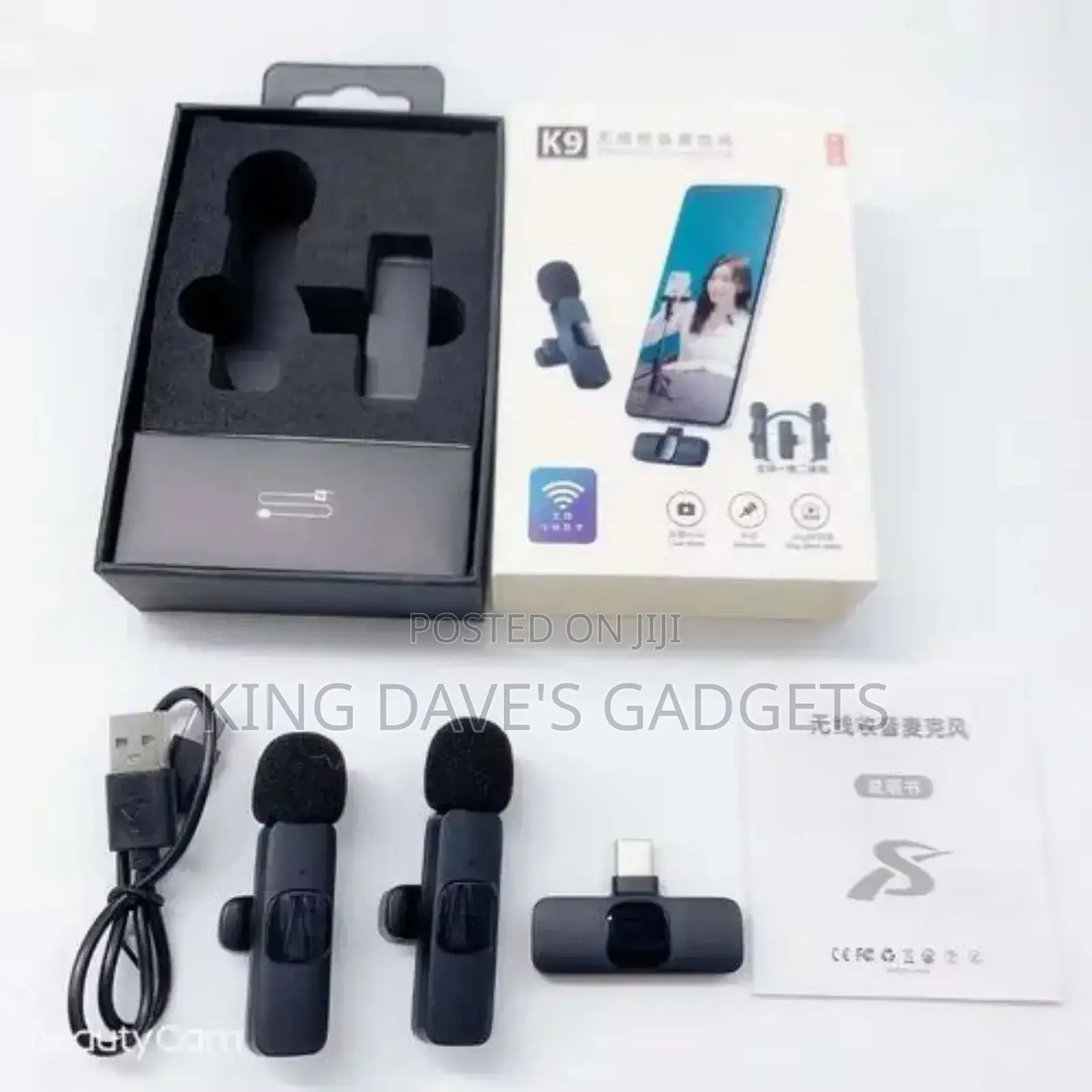 2 in 1 Wirless Lapel Microphone
