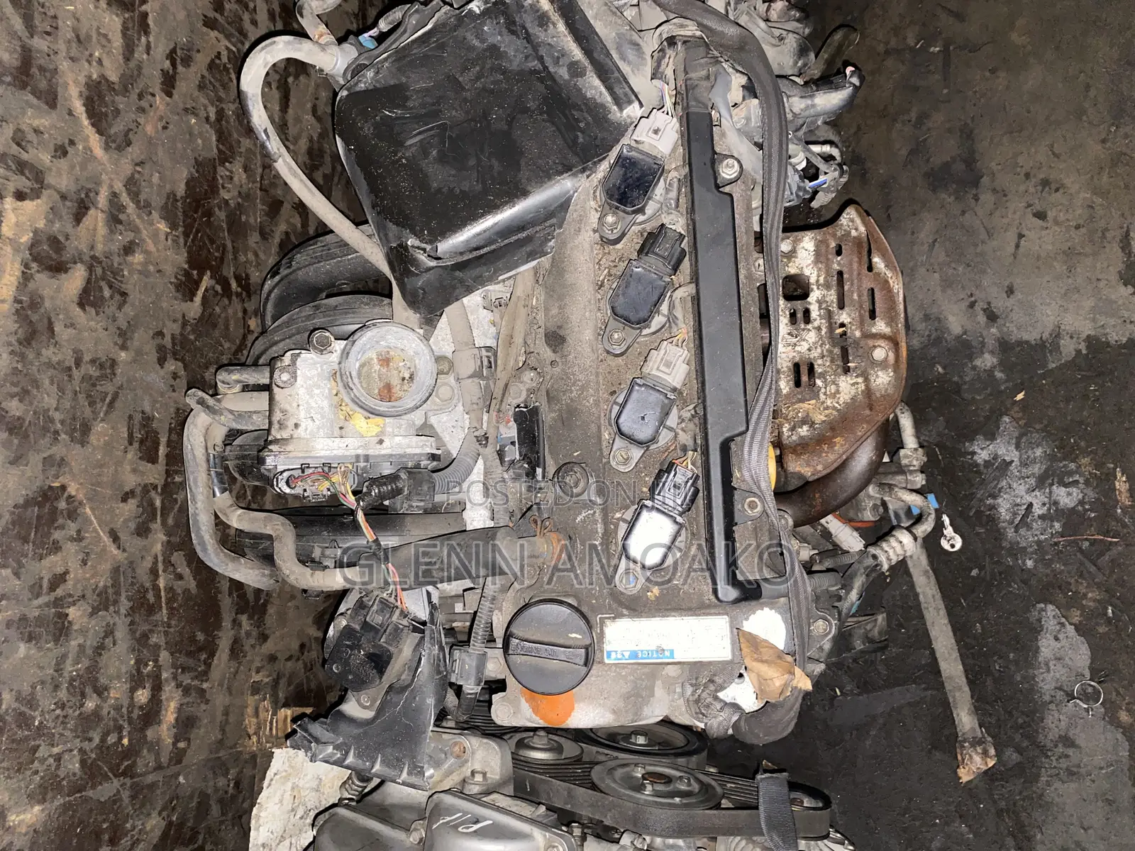 Toyota Vitz Complete Engine With Gearbox 4plugs or 3plugs