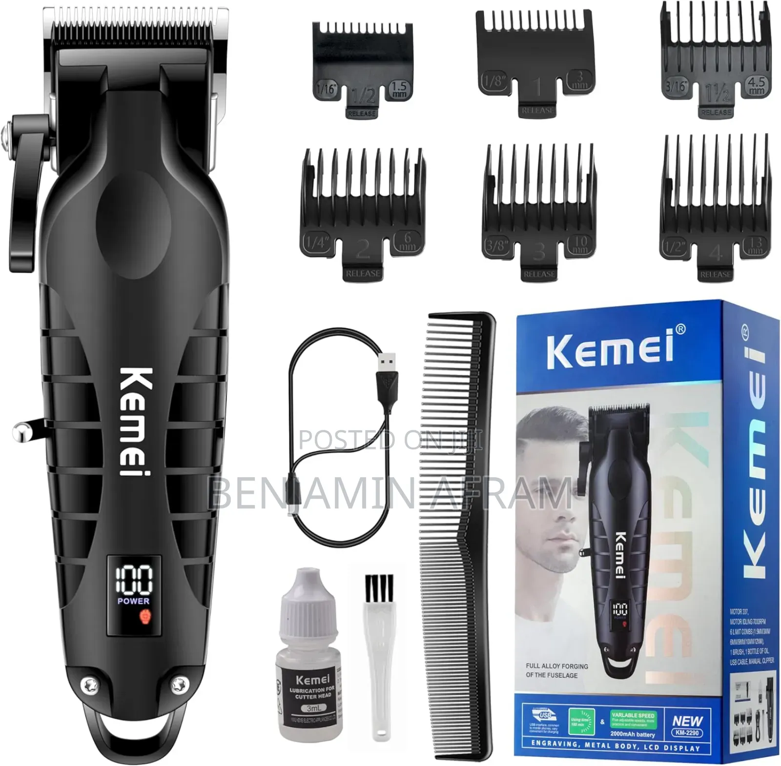 Cordless Portable Hair Clippers for Traveling