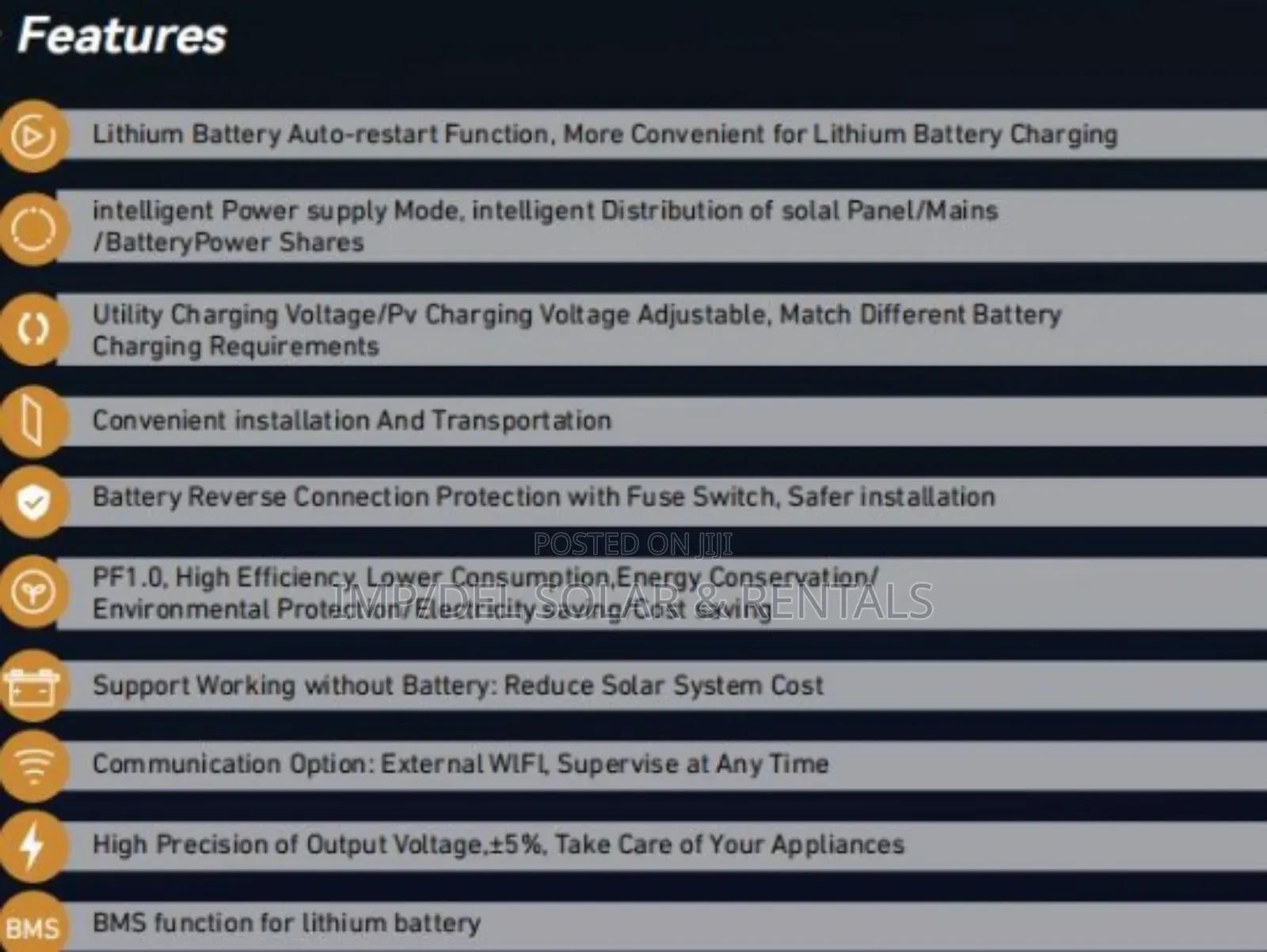 11.0kw 48v Solar Inverter Mega Efficiency Hybrid