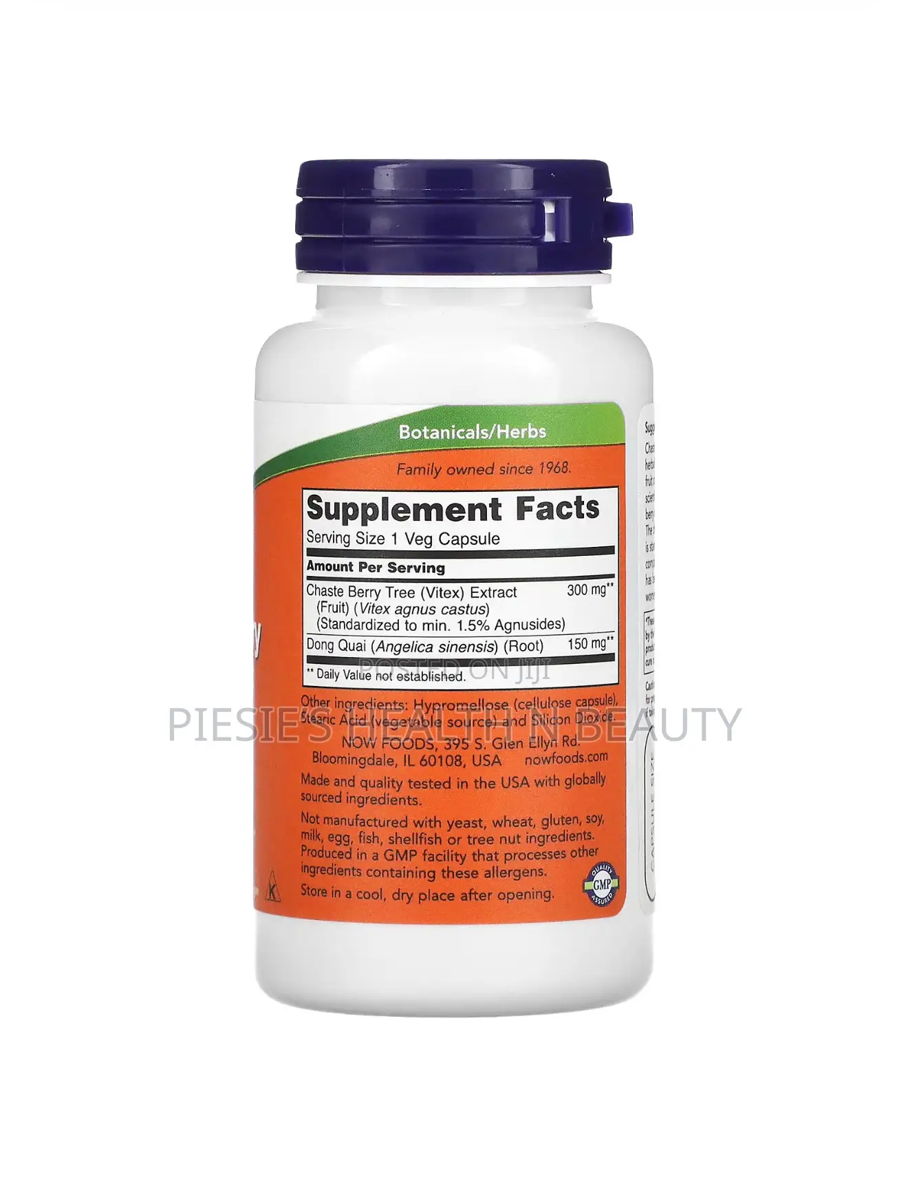 Now Chaste Berry Vitex Extract 300mg, 90 Capsules