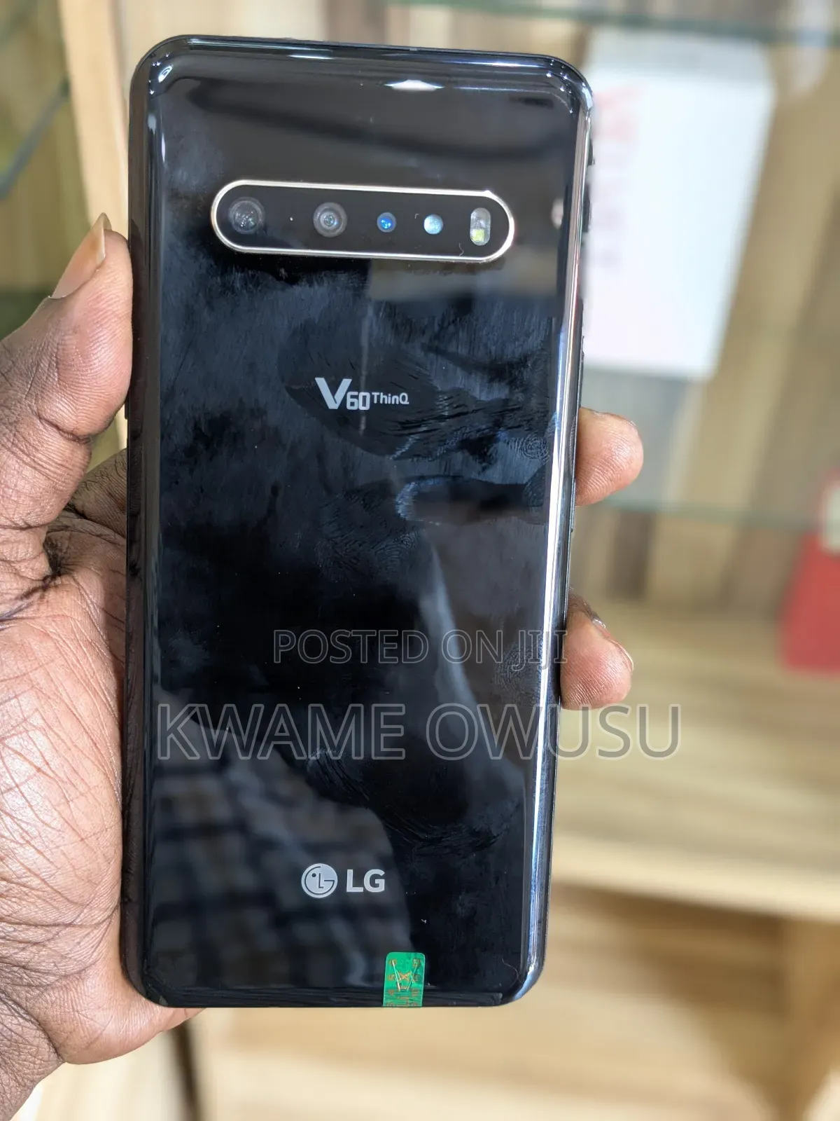 New LG V60 ThinQ 5G 128 GB Black