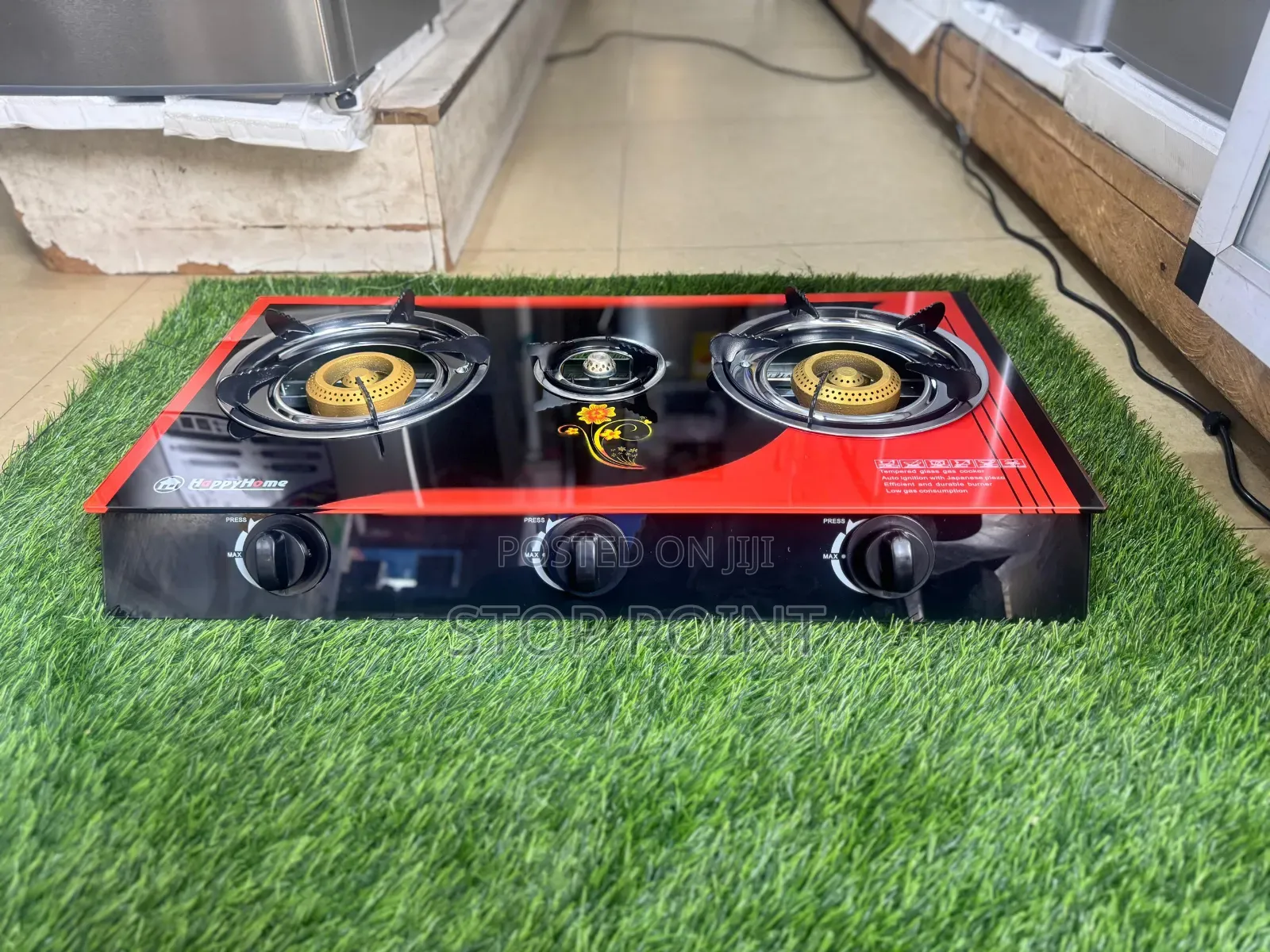 Quality 3 Burner Gas Stove(Glass Type)