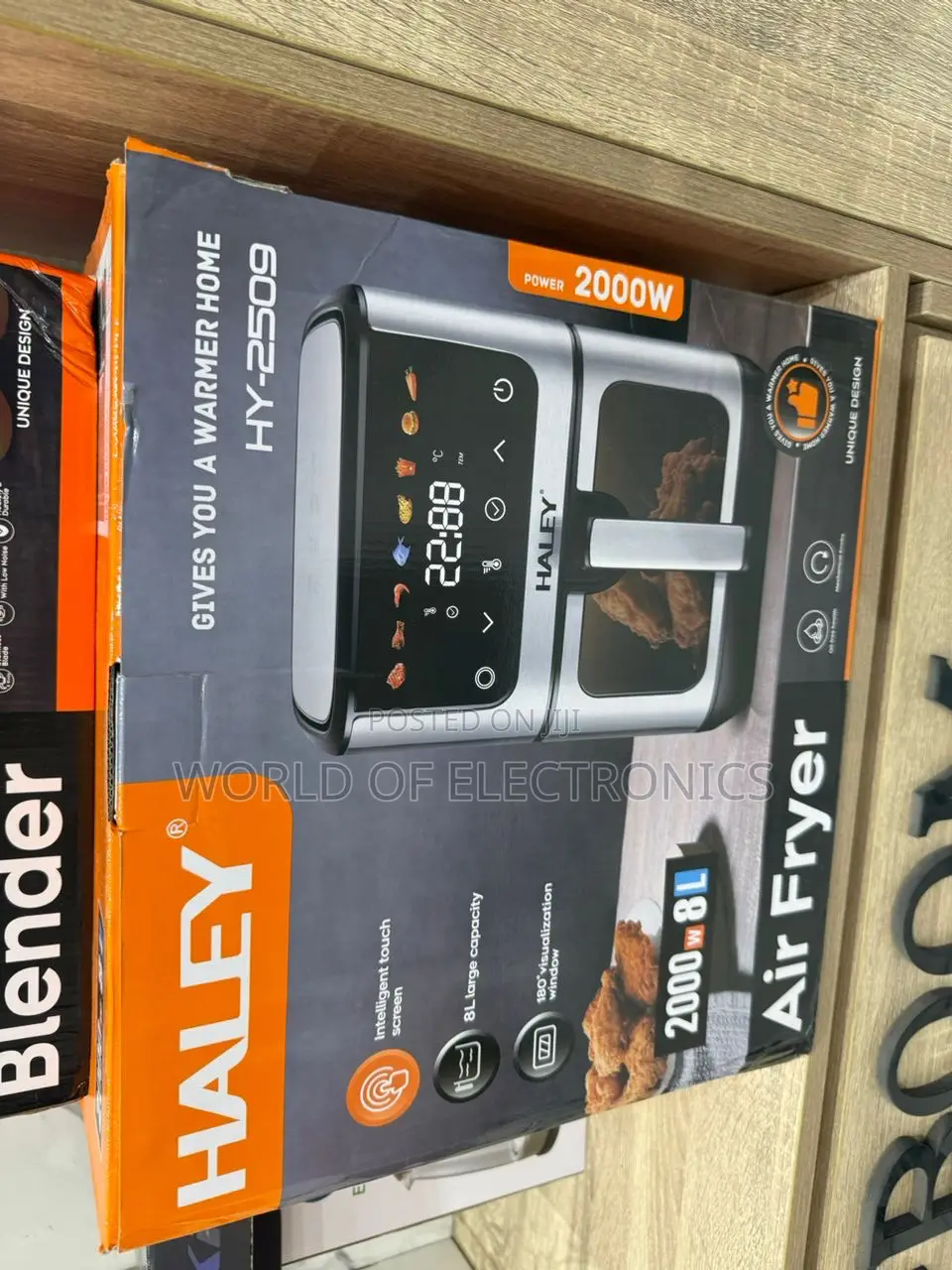 Call and Order for Haley-Hy-2530 Haley Air Fryer Maker 7ltr 2000watt
