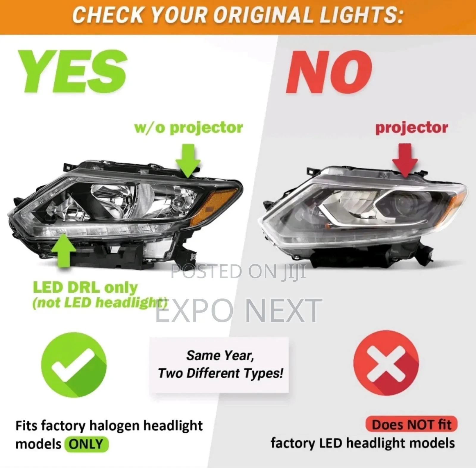 Headlights Led for Nissan Rogue Sport Qashqai 2013-2017