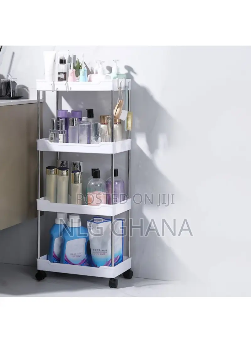 4-Layer Pp+Stainless Steel S Torage Cart Bathroom. Tvx29168