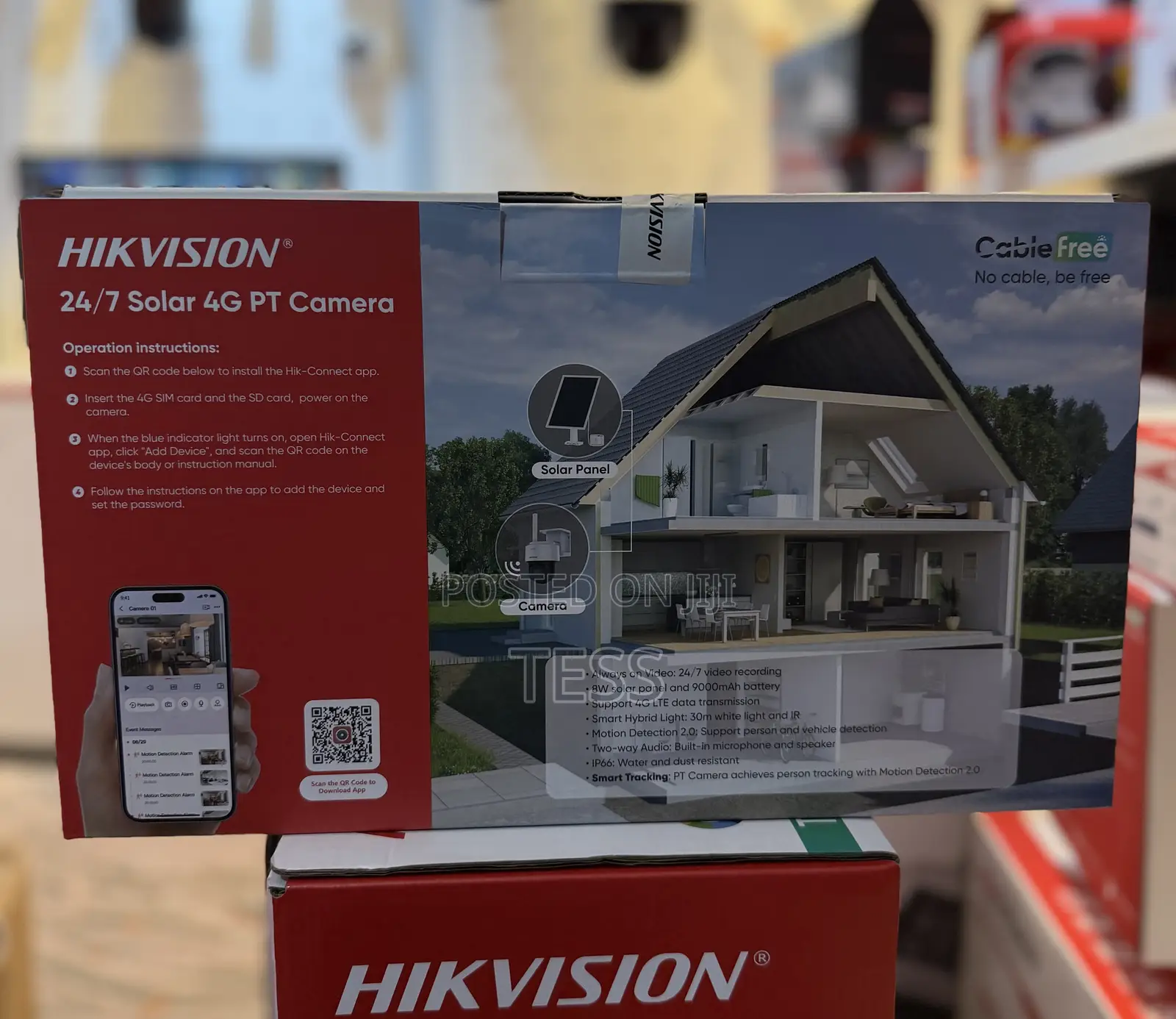 Hikvision Solar 4g Sim Camera Mini PTZ 4mp Ds-2cfsp4/4g