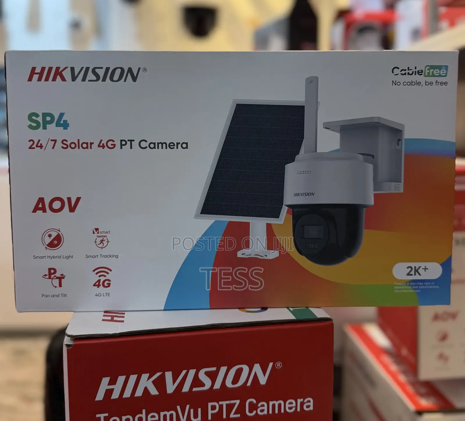 Hikvision Solar 4g Sim Camera Mini PTZ 4mp Ds-2cfsp4/4g