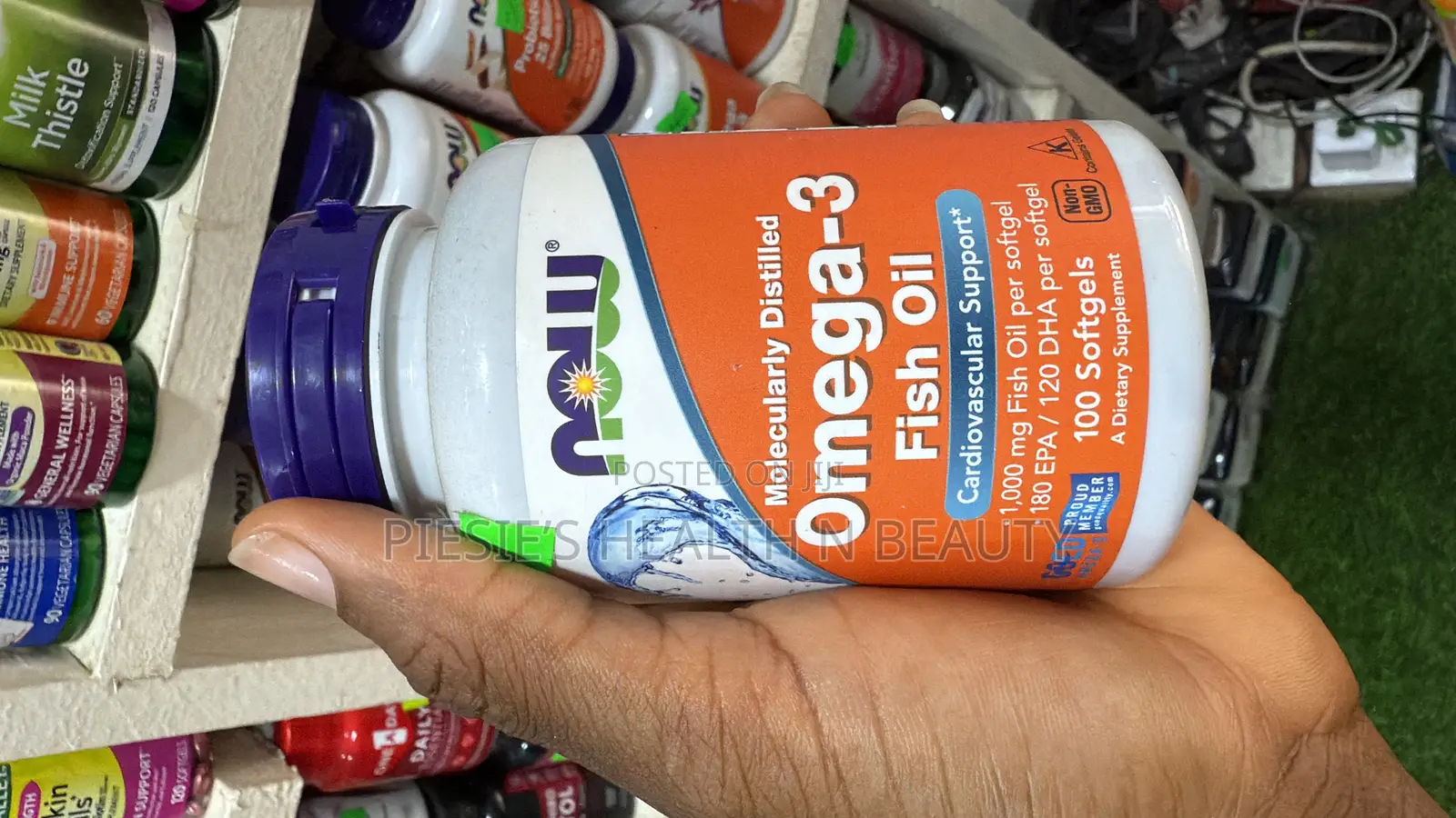 Now Foods, Omega-3 180 Epa/120 Dha,Cardiovascular Support,100softgels