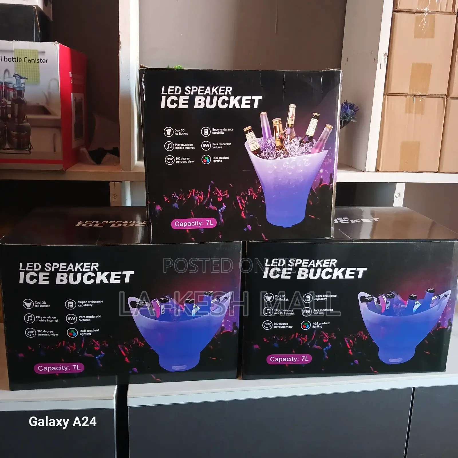 Led Speaker Ice Bucket