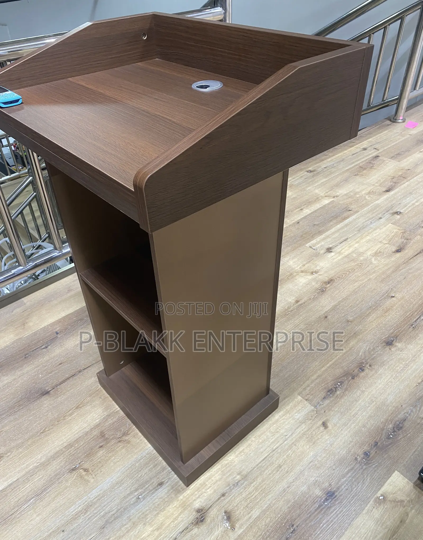 Modern Wooden Podium Stand Pulpit