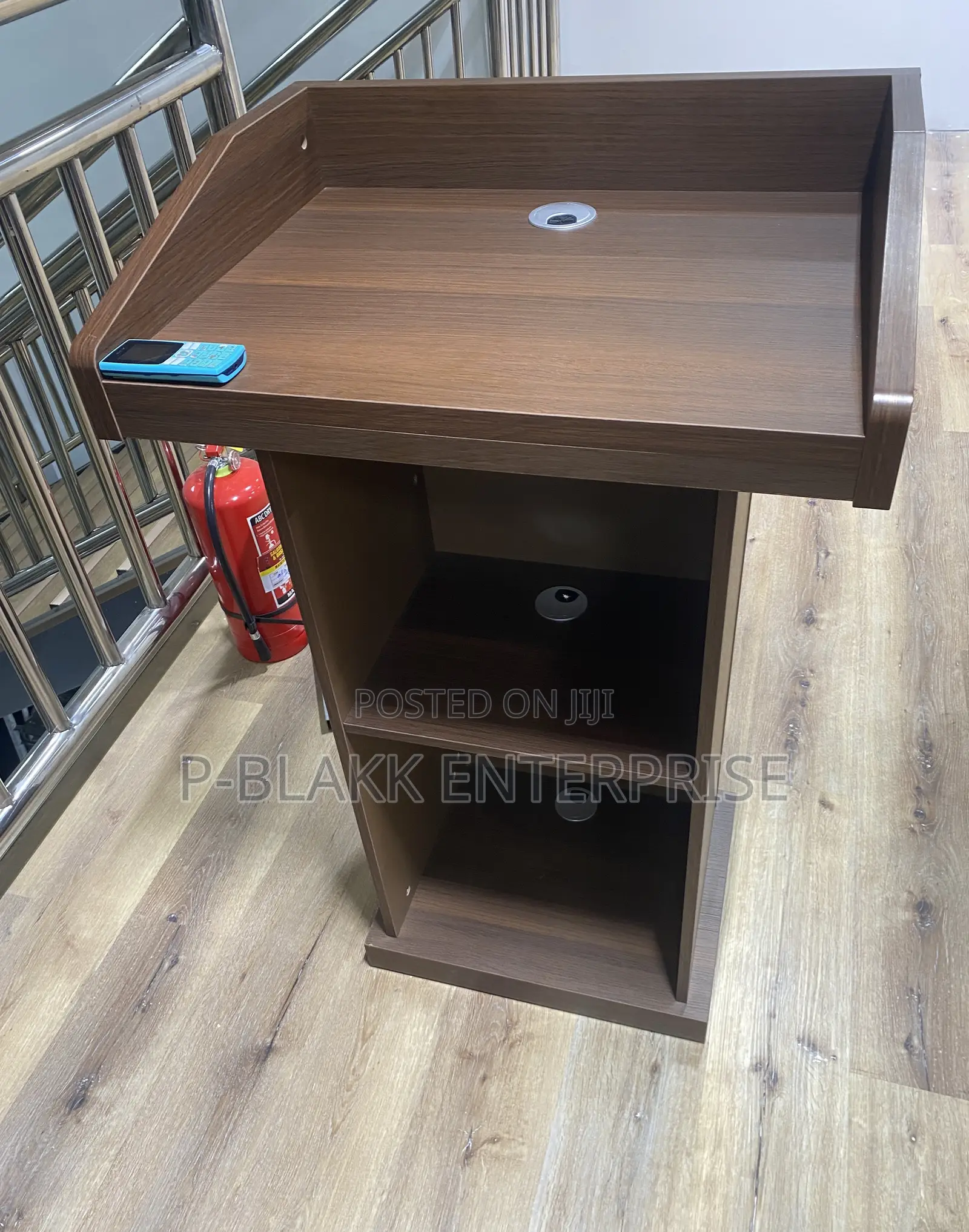Modern Wooden Podium Stand Pulpit