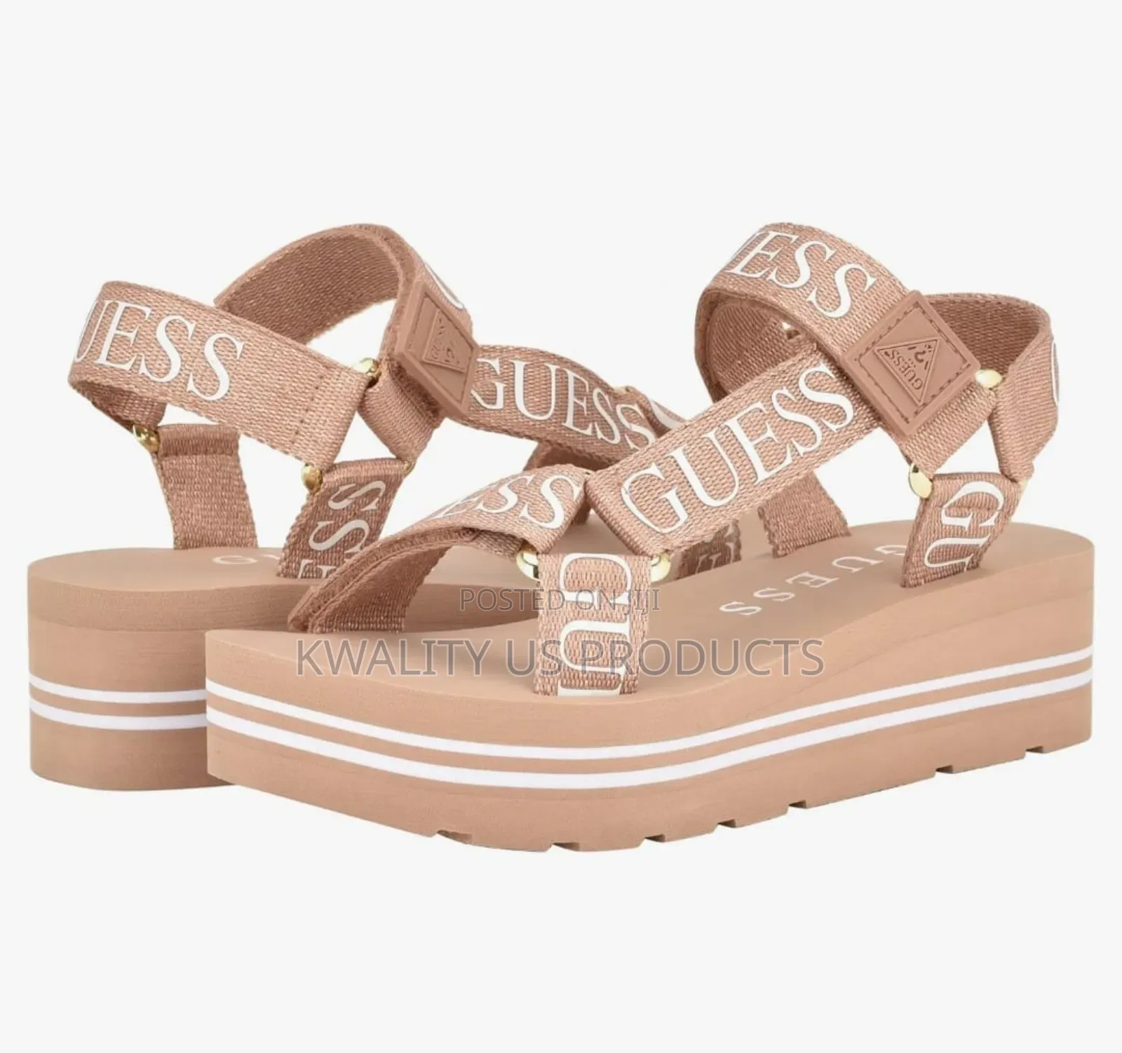 Guess Ladies Avin Logo Sandals