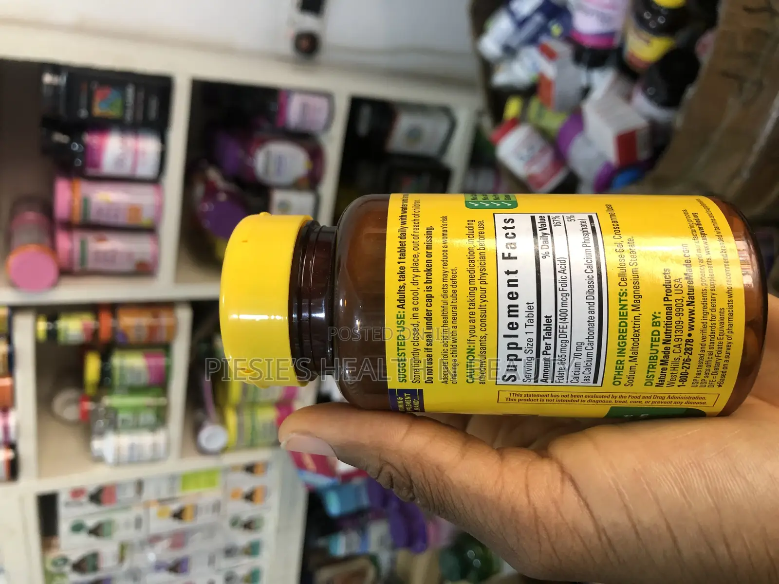 Nature Made Folic Acid 400mcg, 250 Tablets