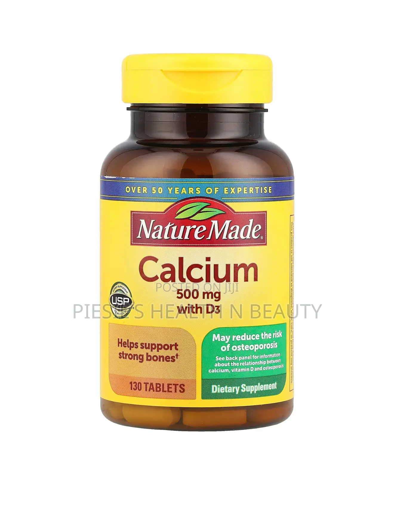 Nature Made Calcium 500 Mg With Vitamin D3, 130 Tablets