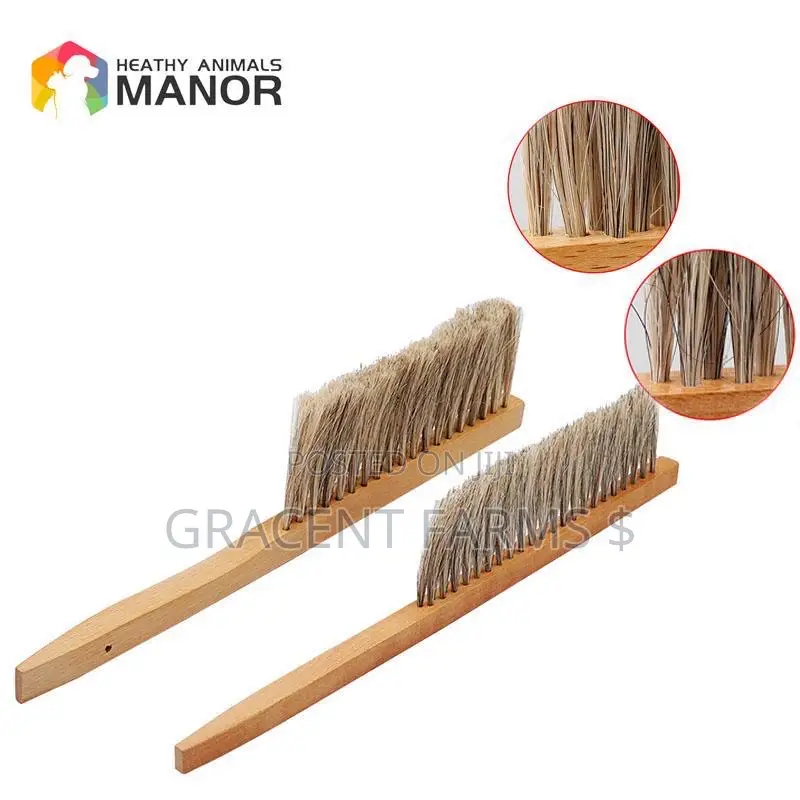 Beekeepers' Standard Brush - Double Row - (Wooden Handle)
