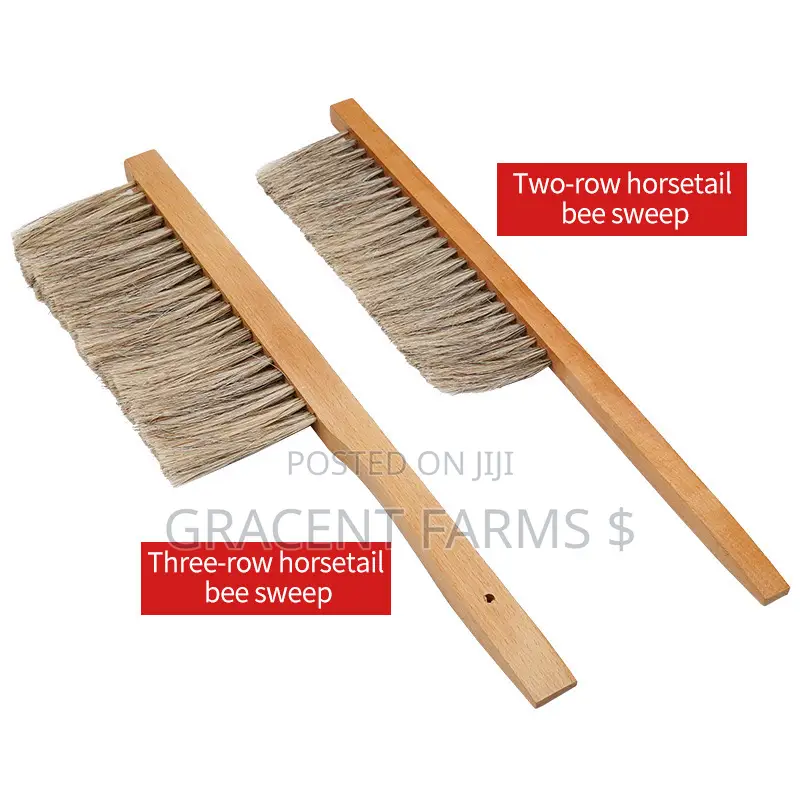 Beekeepers' Standard Brush - Double Row - (Wooden Handle)