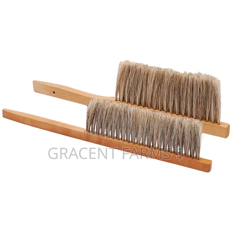 Beekeepers' Standard Brush - Double Row - (Wooden Handle)