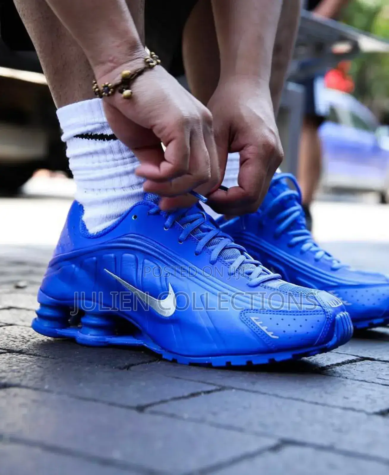 Nike Air Shox Og Royal Blue N Silver