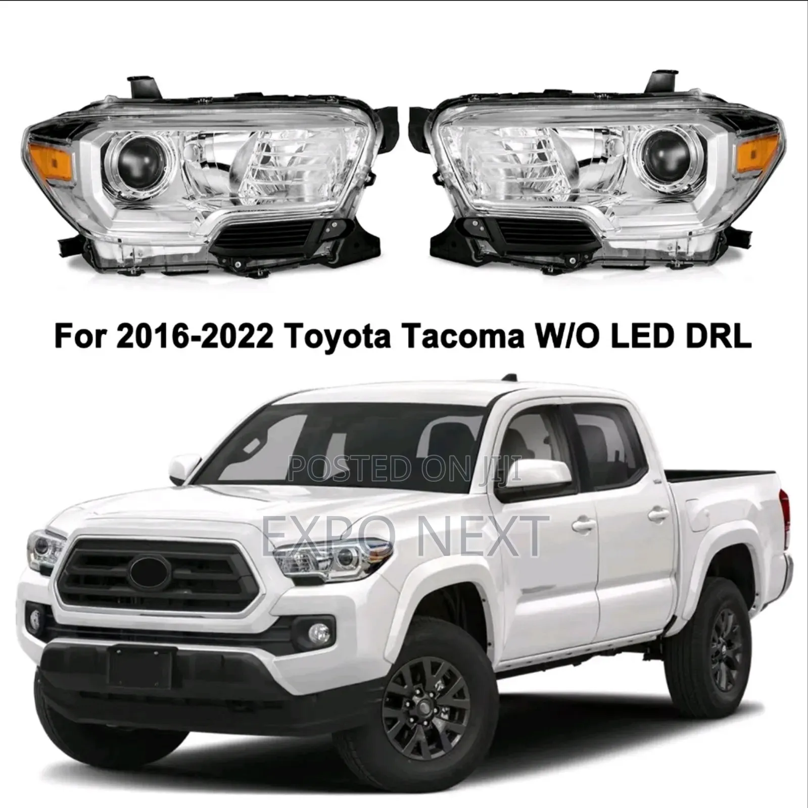 2016-2022 Toyota Tacoma Halogen Headlight Pair