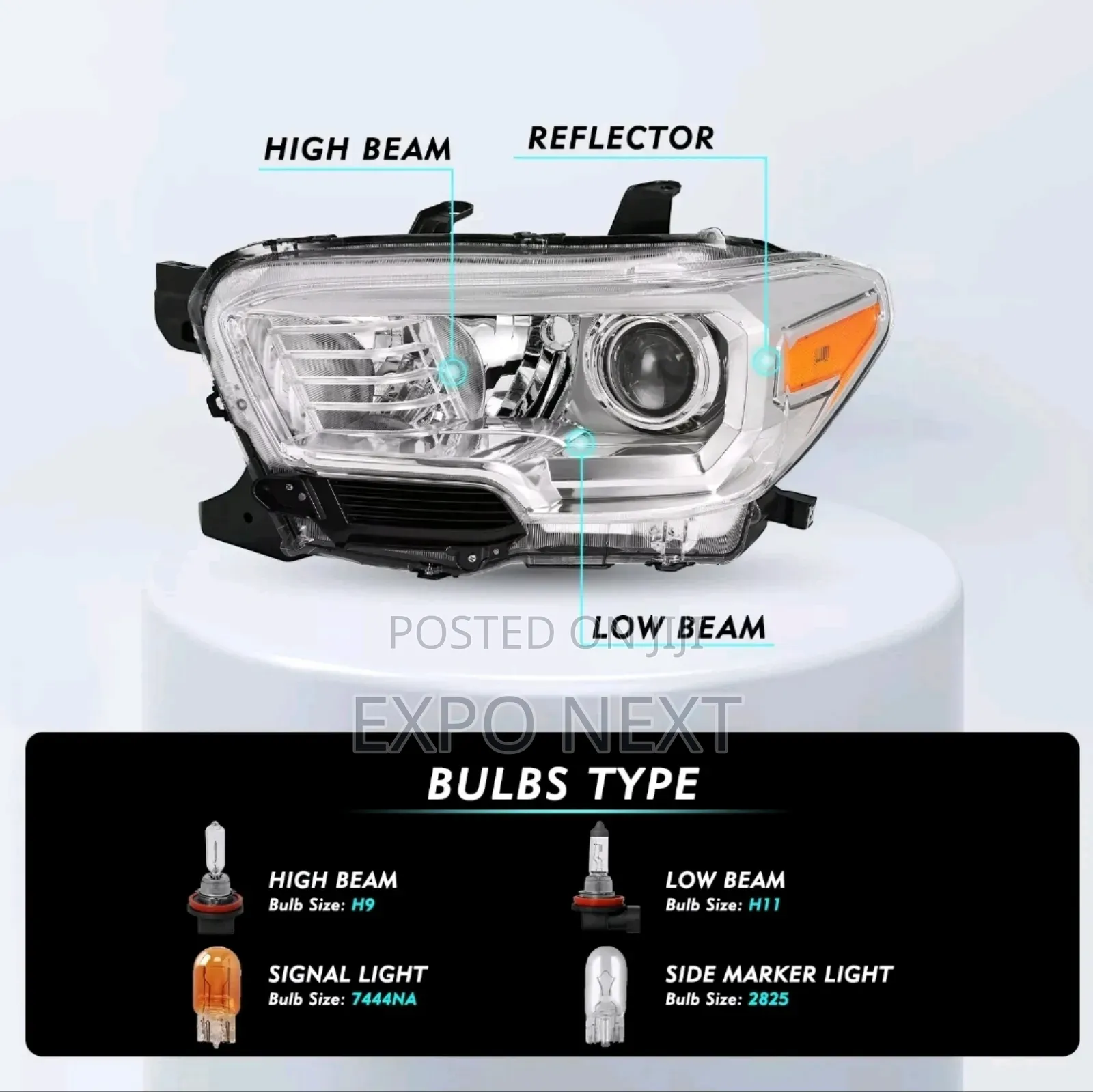 2016-2022 Toyota Tacoma Halogen Headlight Pair