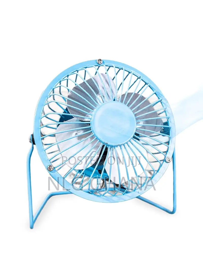 360-Degree Adjustable Wrought Iron Portable Table Fan. Tvx9391