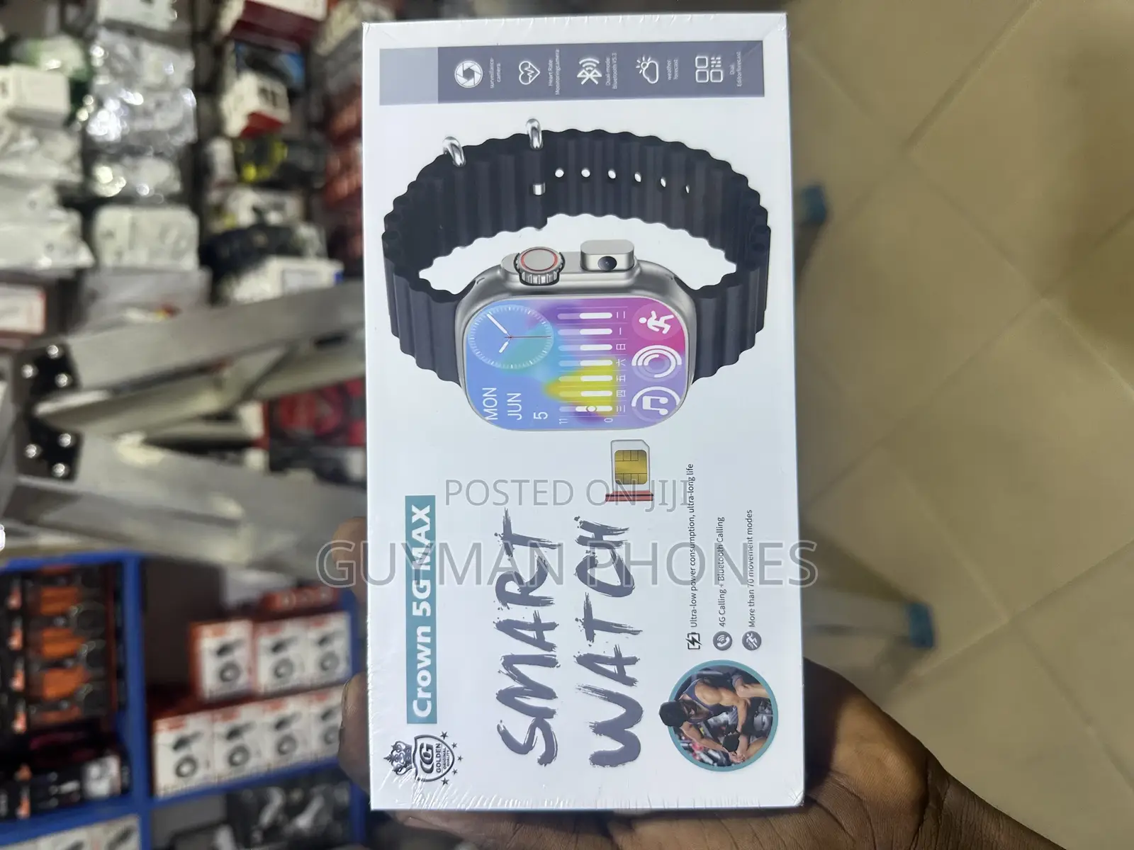 Crown 5g Max Digital Watch With Sim Slot