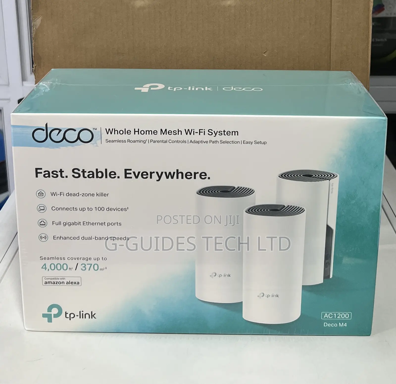 Tp-link Deco M4 Ac1200 Whole Home Mesh Wi-fi System 3-pack