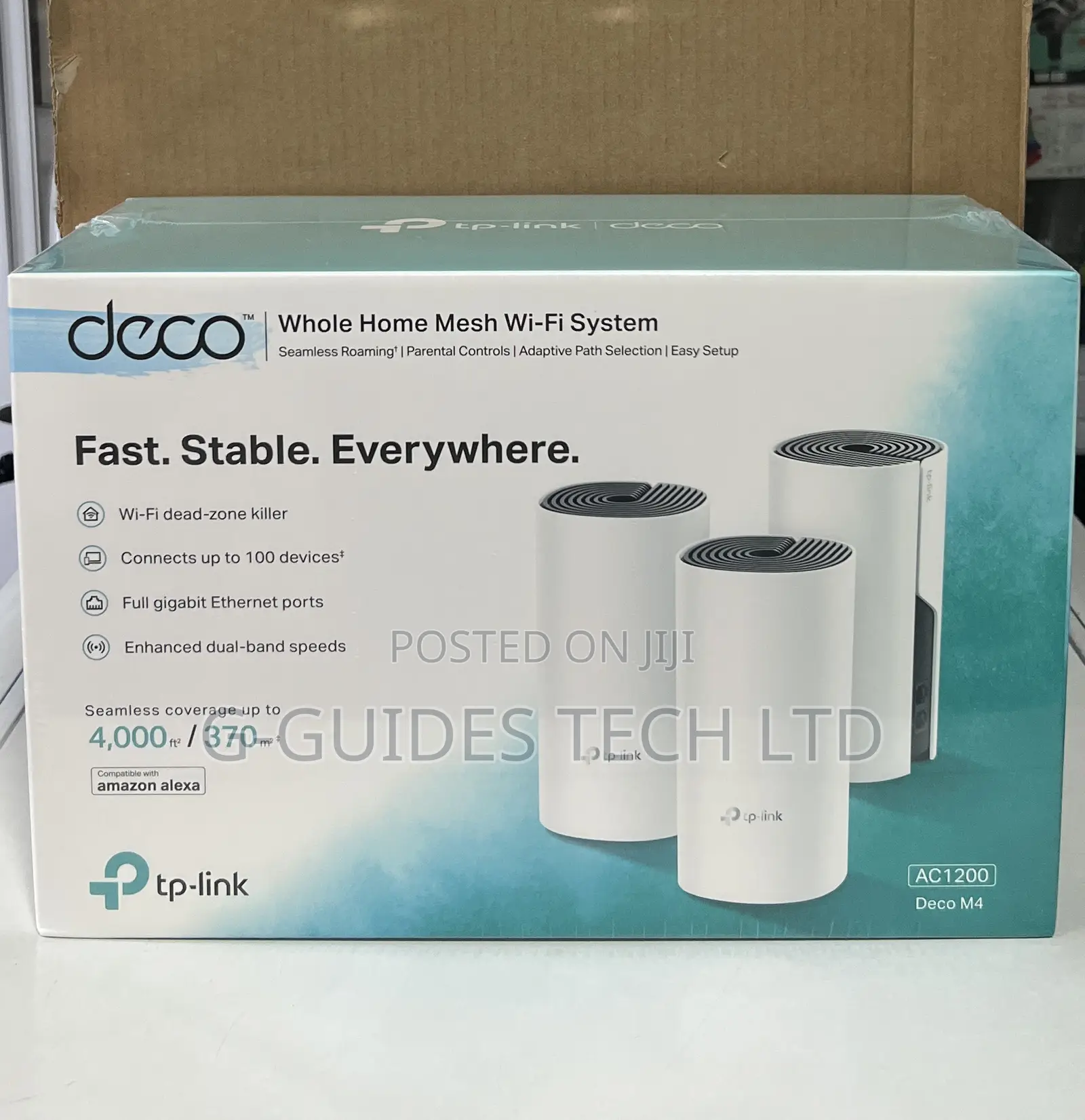 Tp-link Deco M4 Ac1200 Whole Home Mesh Wi-fi System 3-pack