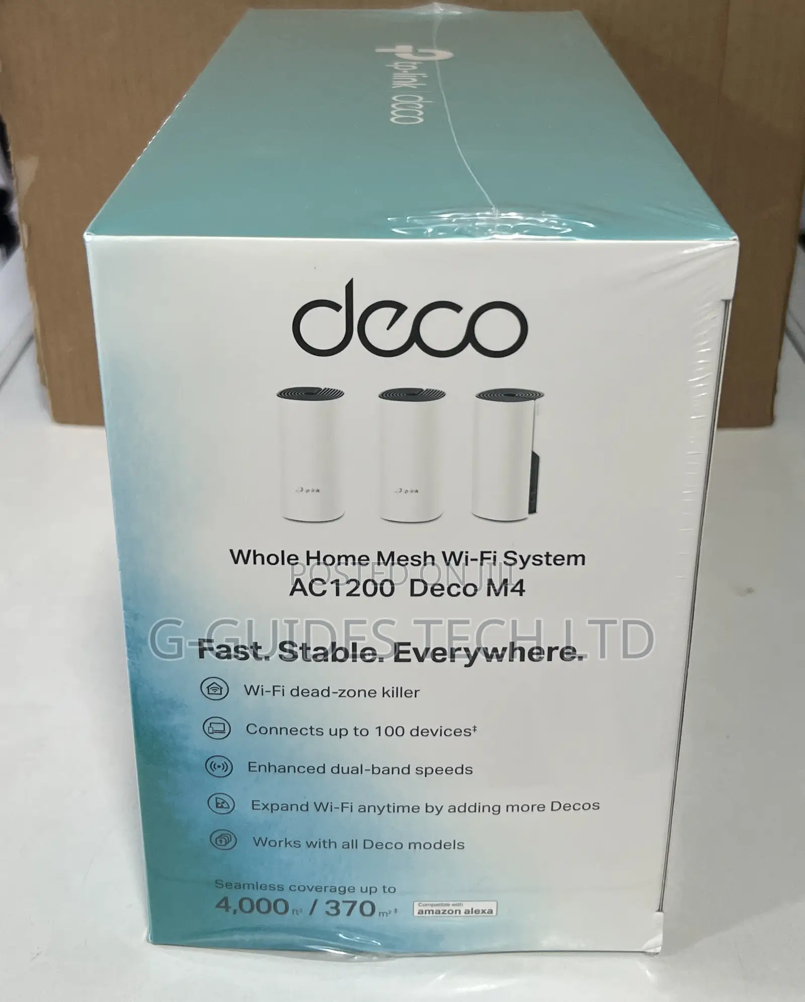 Tp-link Deco M4 Ac1200 Whole Home Mesh Wi-fi System 3-pack