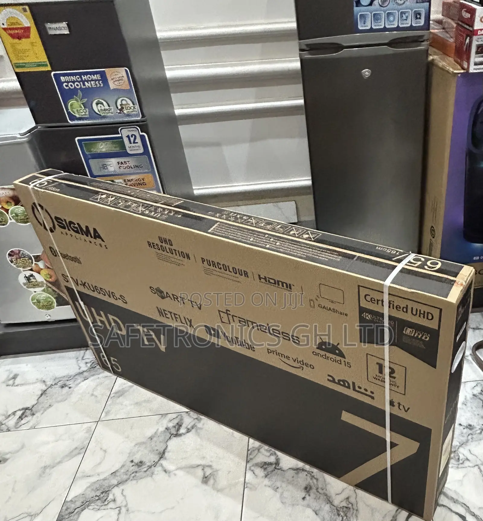 New Sigma 65 Inch Smart Led Uhd Sig-Ku65z Tv