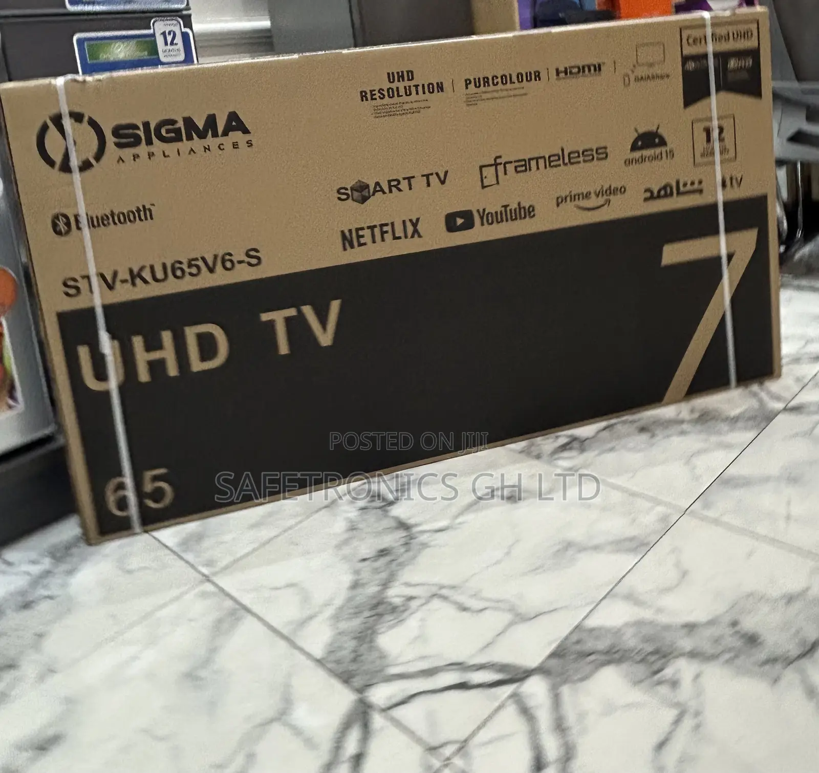 New Sigma 65 Inch Smart Led Uhd Sig-Ku65z Tv