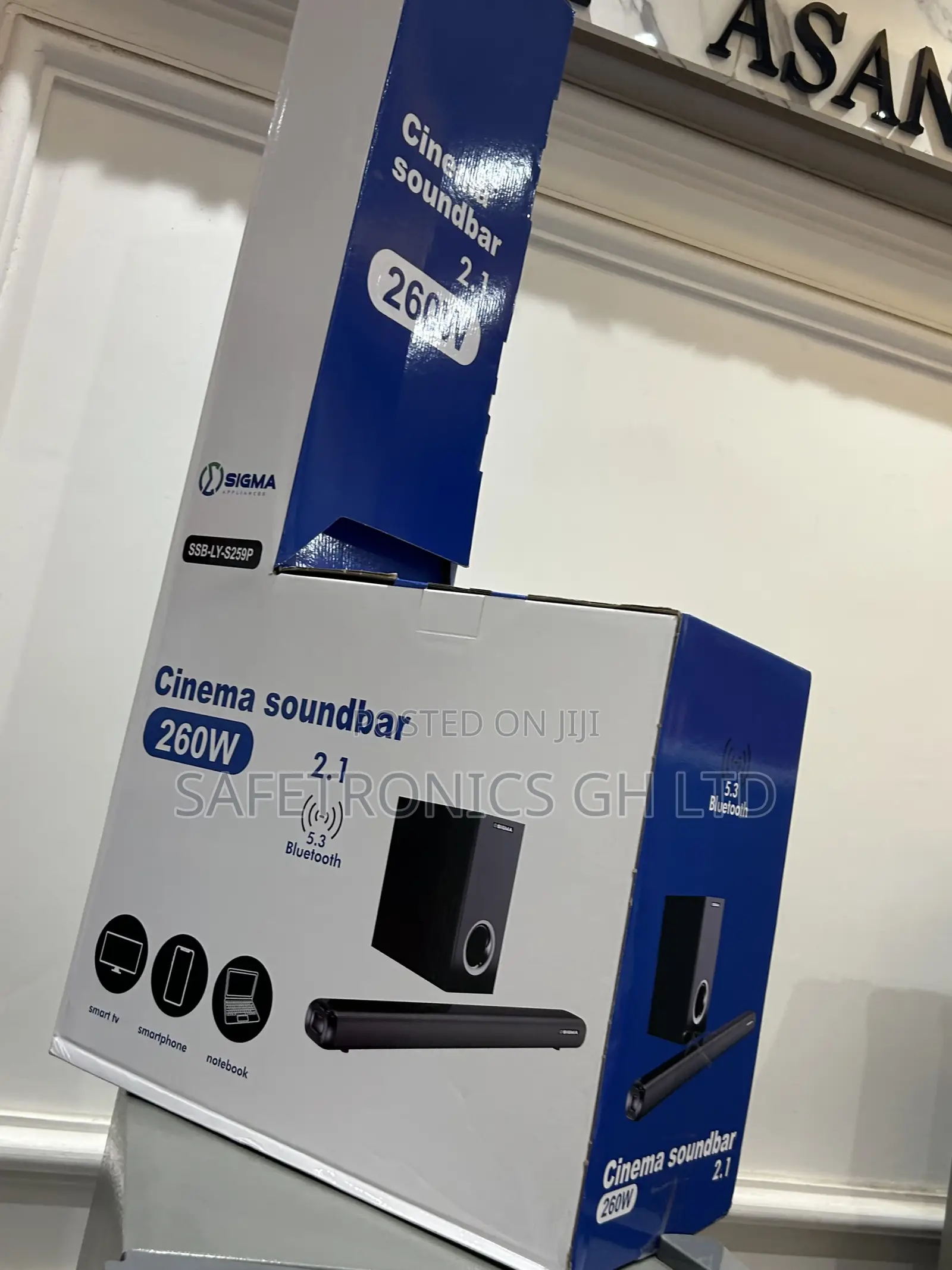 Try Out New Bluetooth Soundbar Sigma SSB-Ly-S259p Wireless 260 Watts