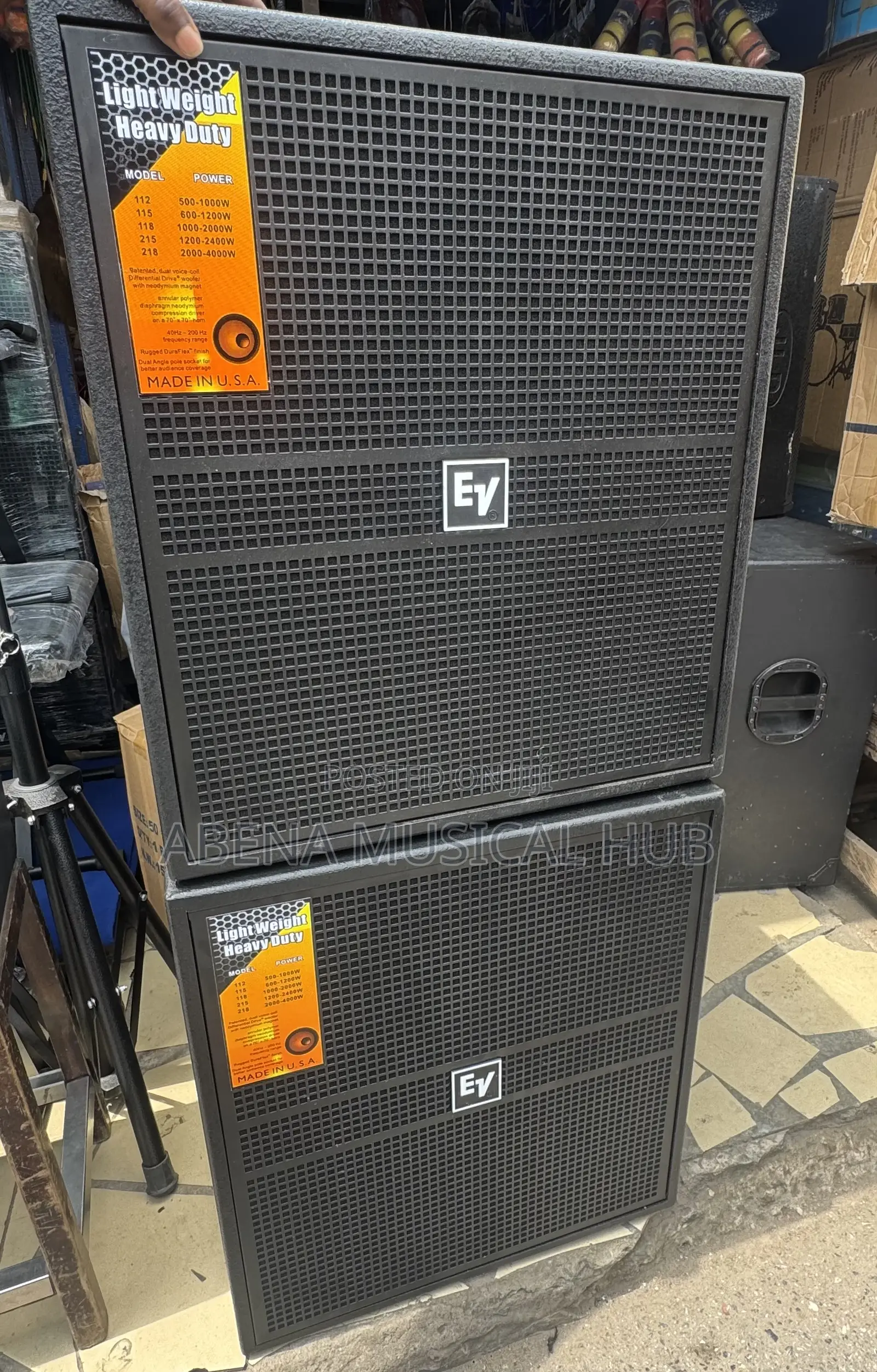 Ev Single Bass Speakers