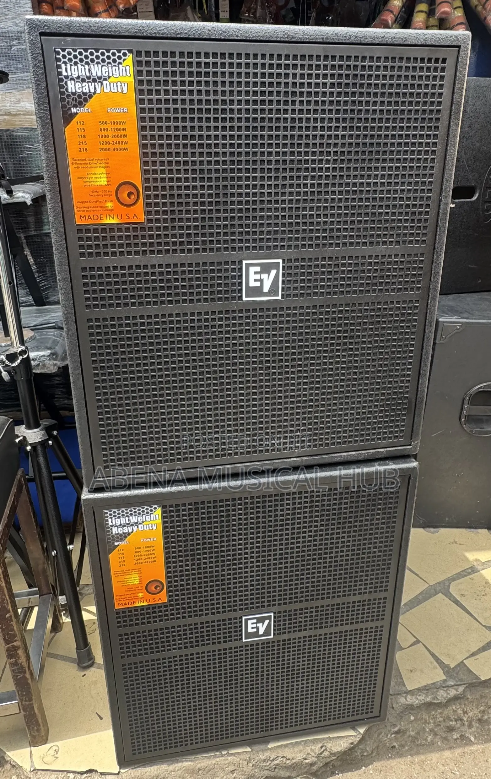 Ev Single Bass Speakers