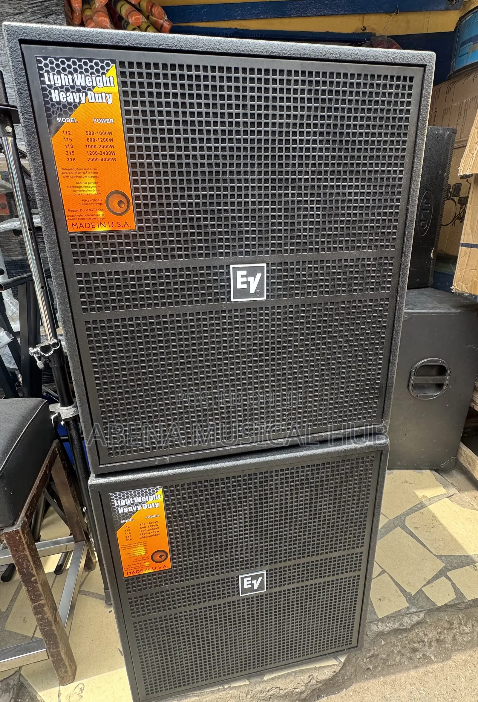 Ev Single Bass Speakers