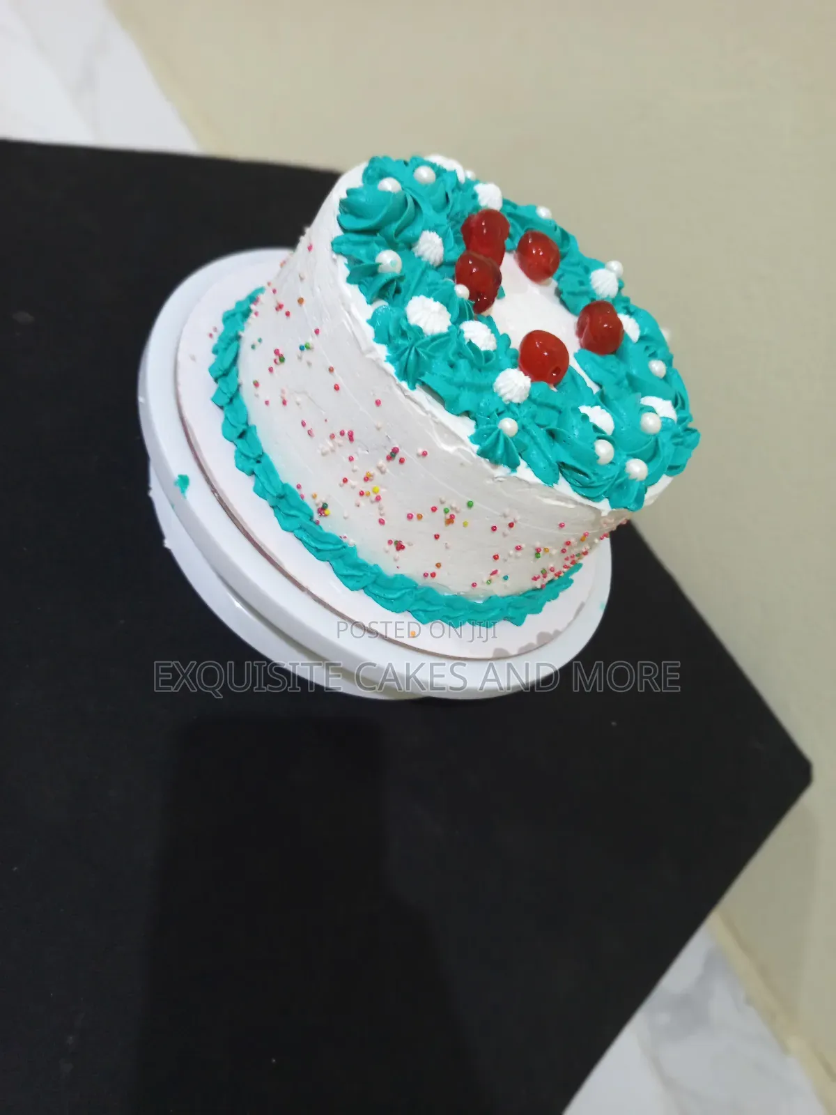 Purple and White Budget Cake