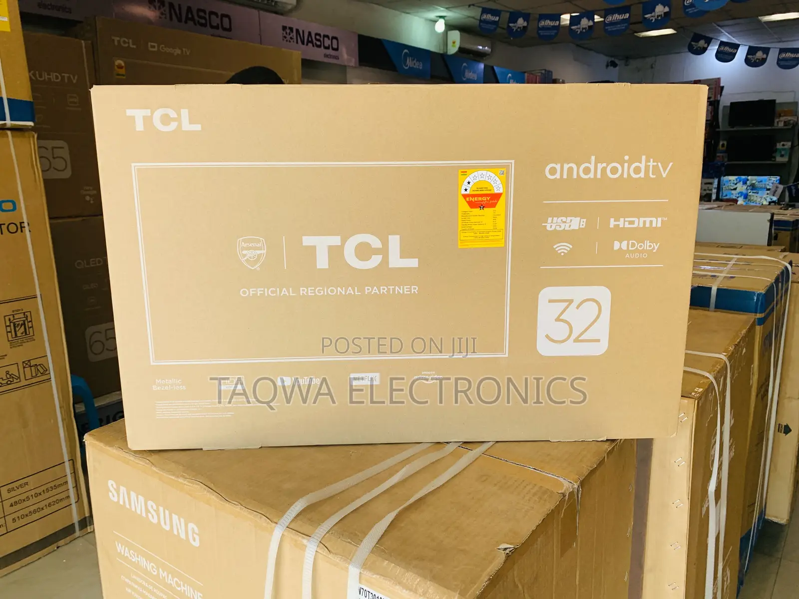 Portable Smart TCL 32 Inches Android Tv