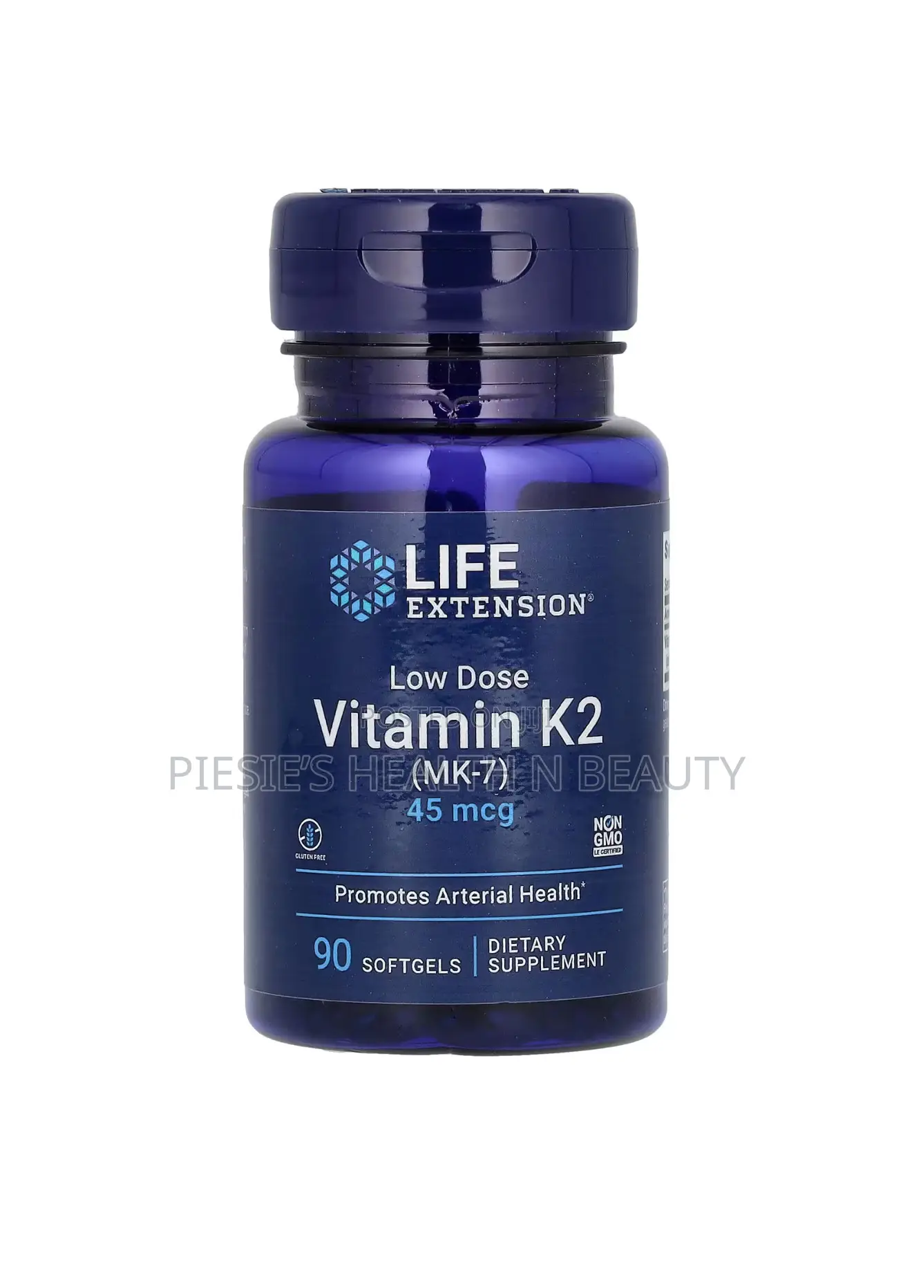 Life Extension Low Dose Vitamin Mk-7 45 McG, 90 Softgels