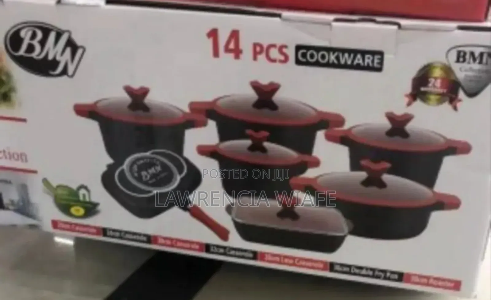 BMN 14pcs Cookware Set