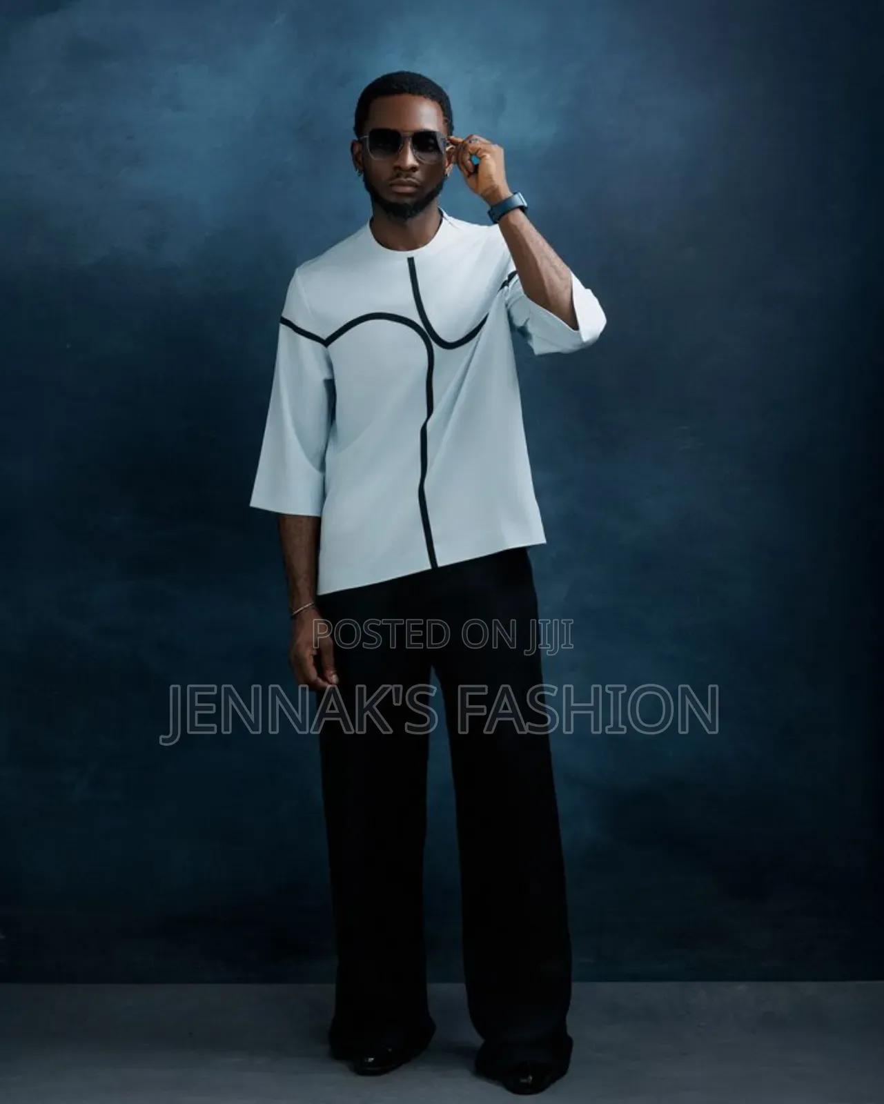 B/W Men's Kaftan