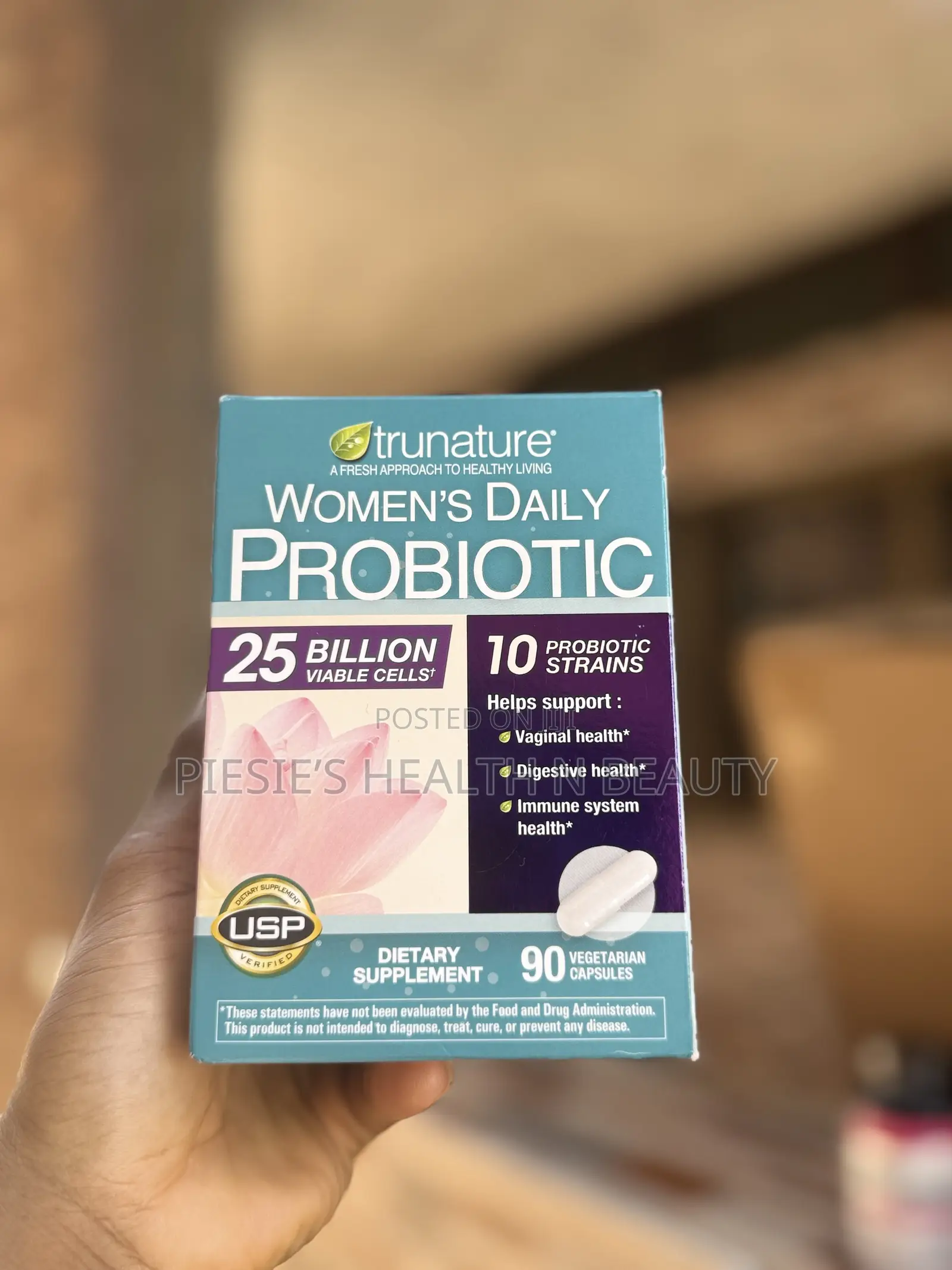 Tru Nature Women's Daily Probiotic, 25 Billion, 90 Capsules