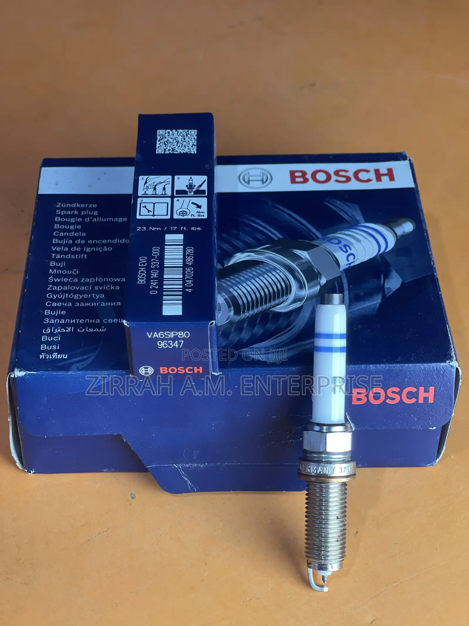 Spark Plug Bosch 96347 Va6i980 Evo Double Iridium Benz 4pcs