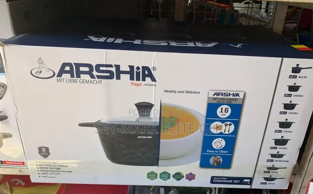 16pcs Arshia Diecast Cookware Set