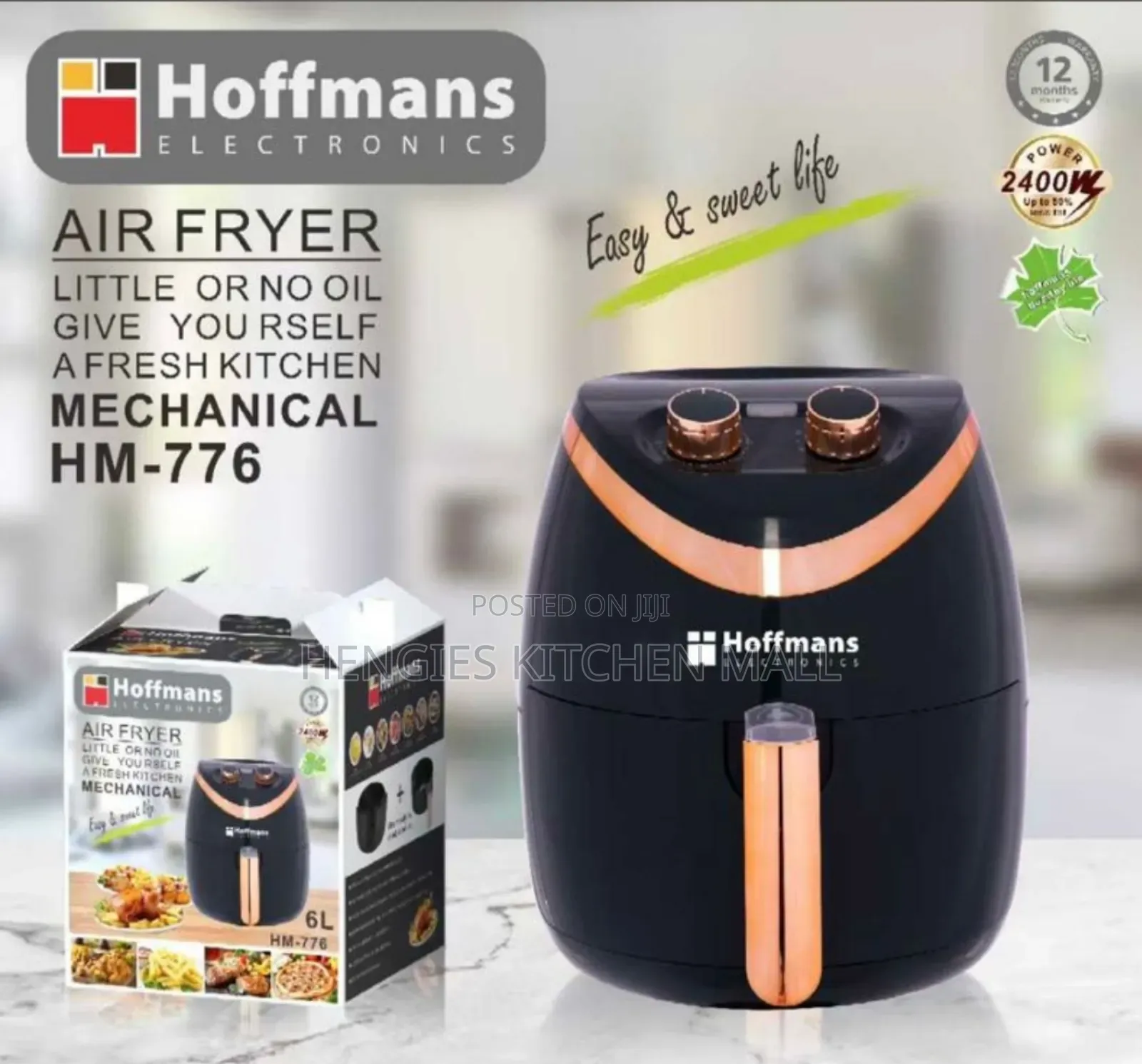 Hoffman Air Fryer 6l Capacity