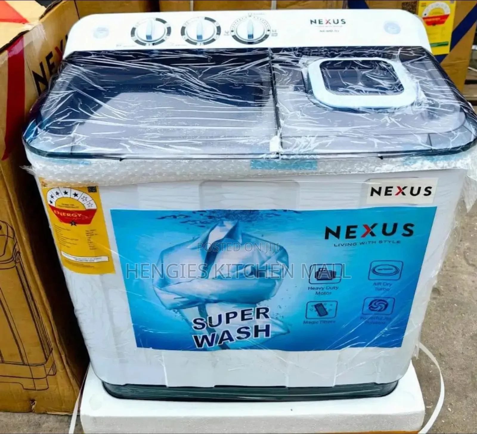 Nexus 12kg Twin-Tub Washing Machine
